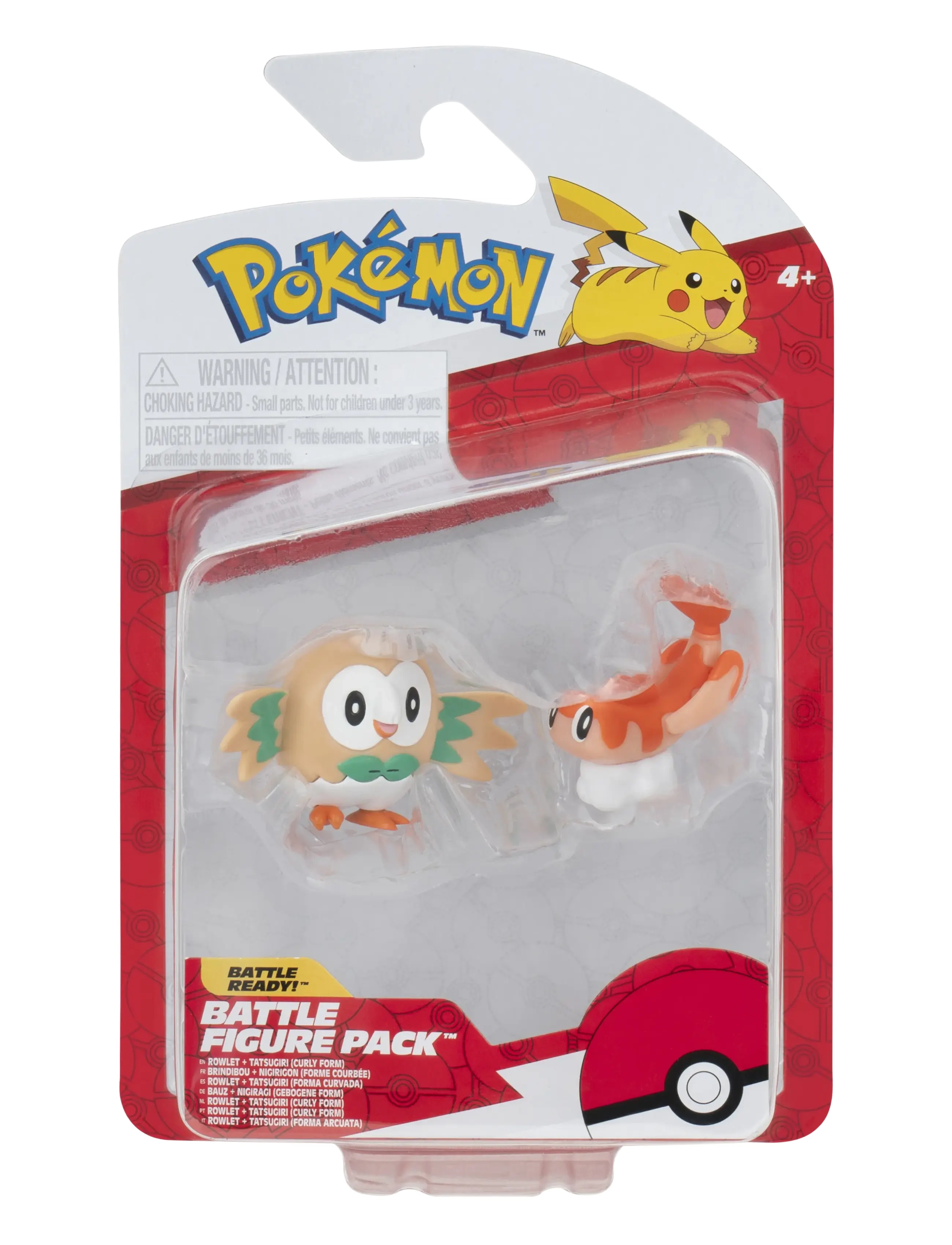 Pokemon Battle Figure Tatsugiri & Rowlet, Børn, Action Figures, Multi/mønstret, Str: ONE SIZE