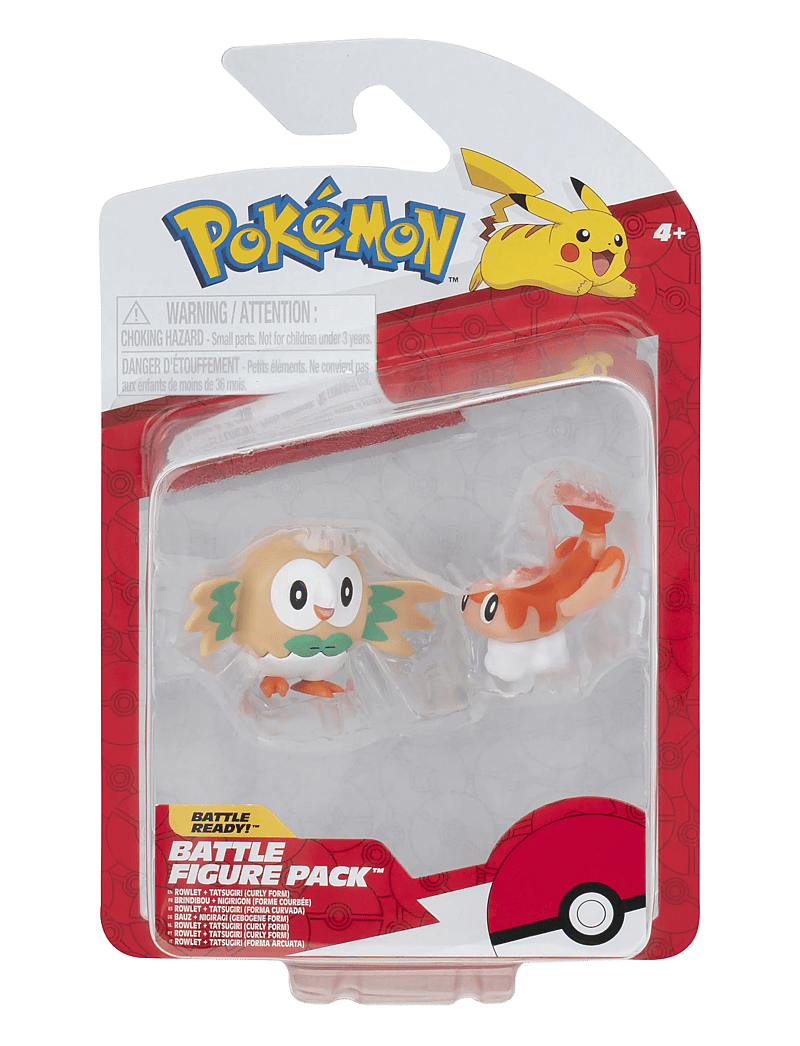 Pokemon - POKEMON BATTLE FIGURE TATSUGIRI & ROWLET - hasarfígúrur - multi colour - 0