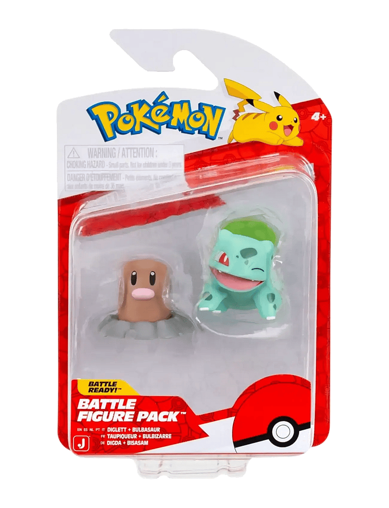 Pokemon - POKEMON BATTLE FIGURE DIGLETT/BULBASAUR - actionfigurer - multi colour - 0