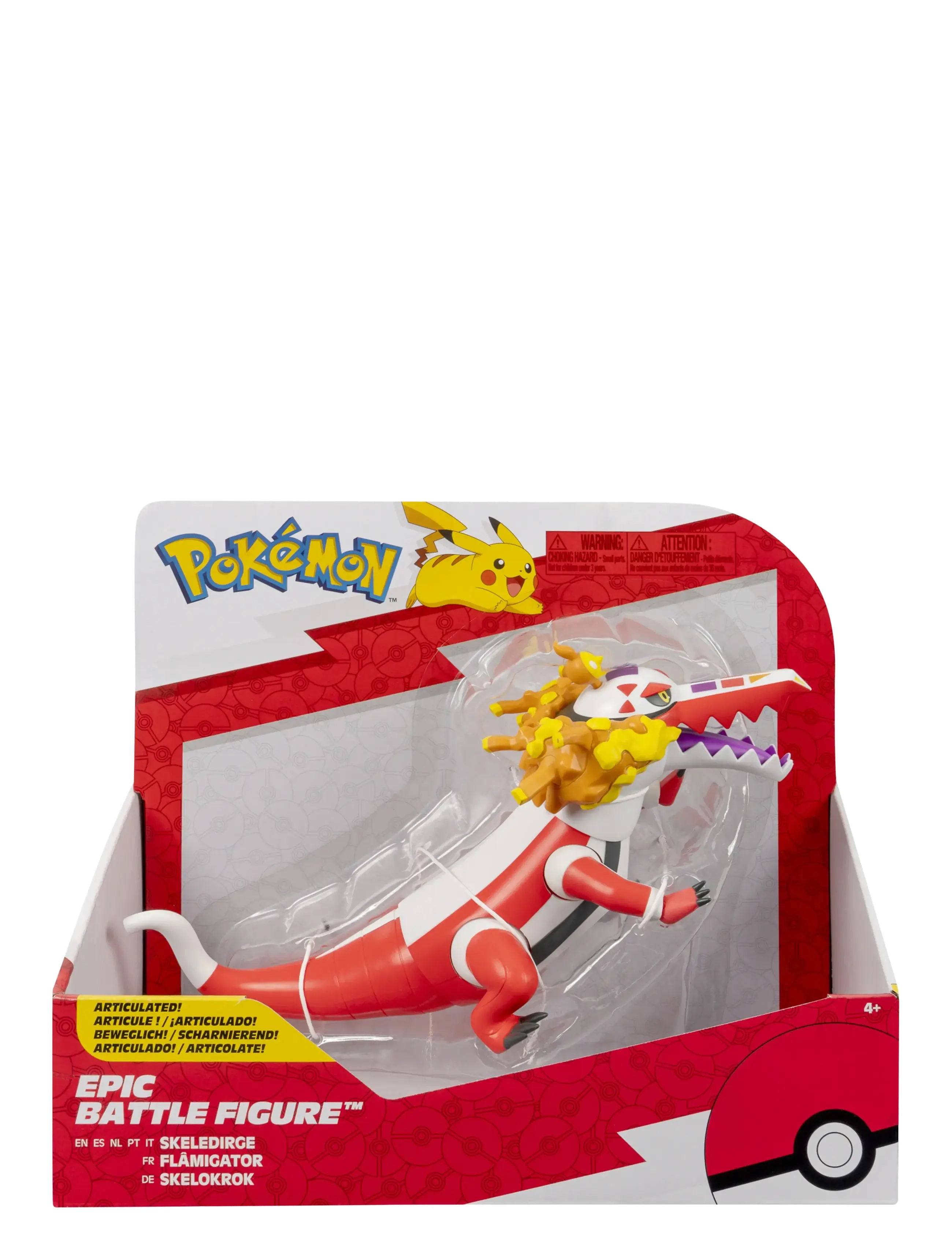 Pokemon Epic Figure Skeledirge, Børn, Action Figures, Rød, Str: ONE SIZE