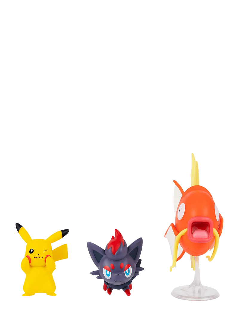 Pokemon - POKEMON BATTLE FIGURE 3 PK PIKACHU/MAGIKARP/ZORUA - actionfigurer - multi colour - 1