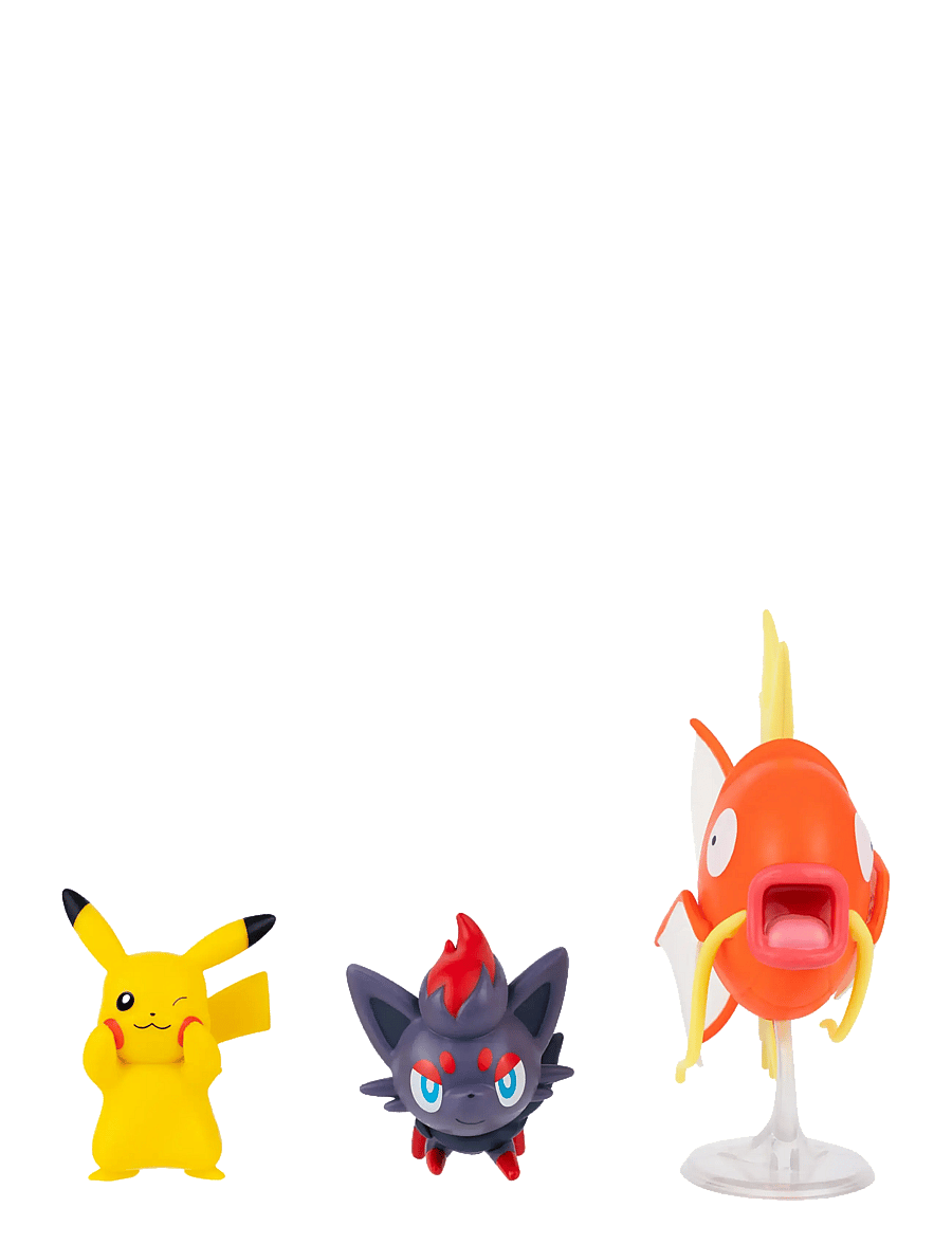 Pokemon - POKEMON BATTLE FIGURE 3 PK PIKACHU/MAGIKARP/ZORUA - action-figurer - multi colour - 1