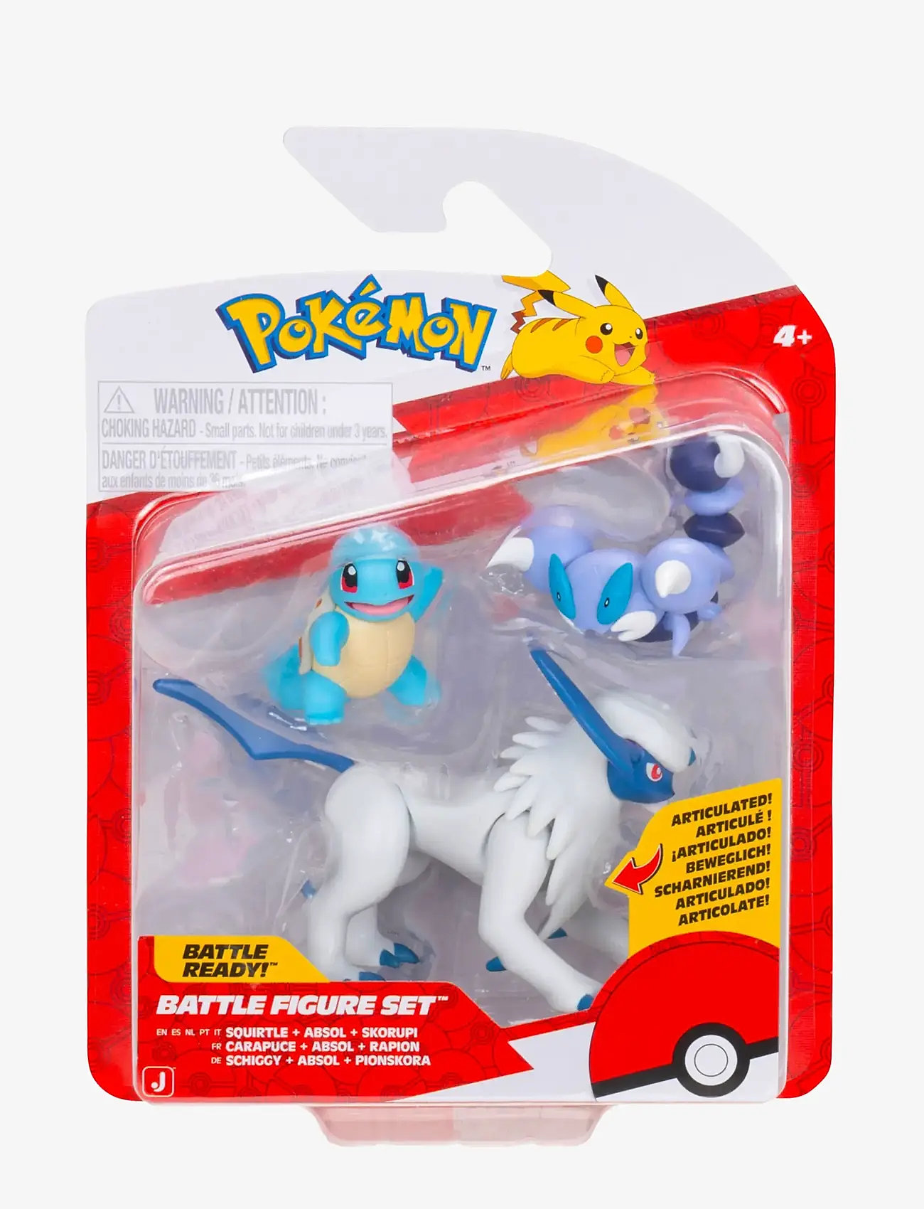 Pokemon - POKEMON BATTLE FIGURE 3 PK SQUIRTLE/ABSOL/SKORUPI - lekset - multi colour - 1