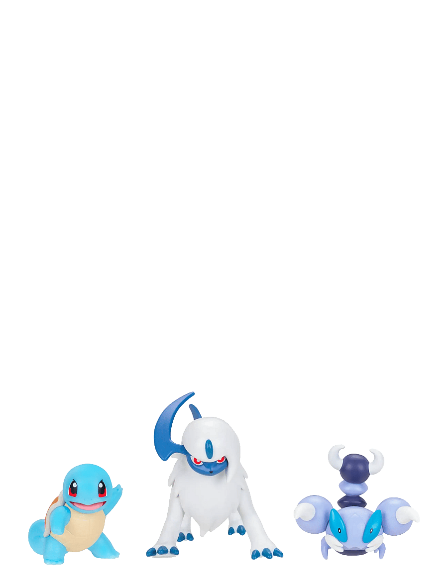 Pokemon - POKEMON BATTLE FIGURE 3 PK SQUIRTLE/ABSOL/SKORUPI - leksakssets & figurer - multi colour - 2