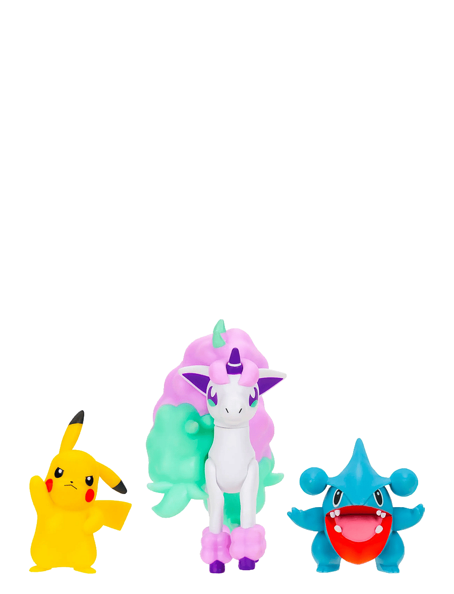 Pokemon - POKEMON BATTLE FIGURE 3 PK PIKACHU/GIBLE/PONYTA - legesæt - multi colour - 2