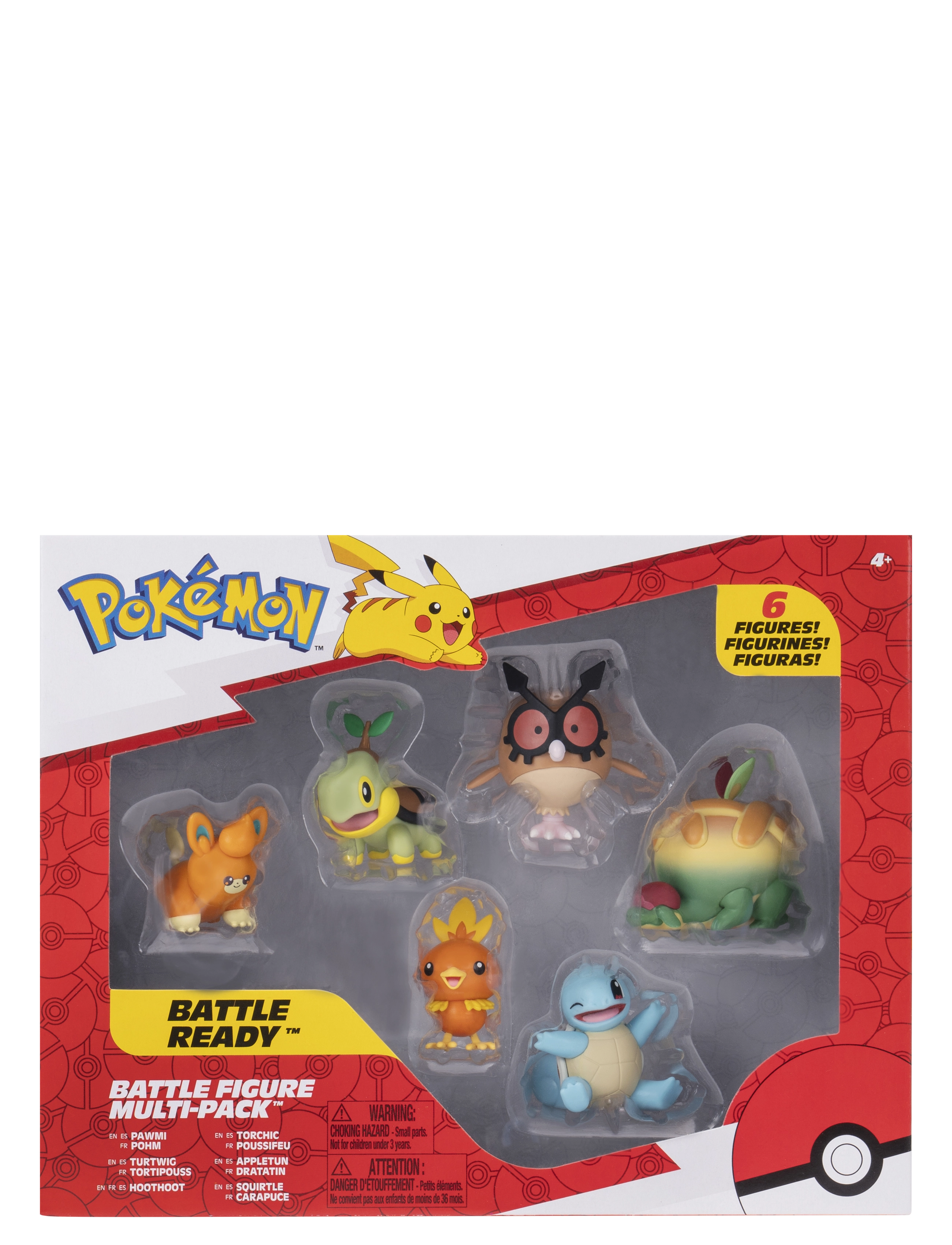 Pokemon Battle Figure 6 Pk, Børn, Action Figures, Multi/mønstret, Str: ONE SIZE