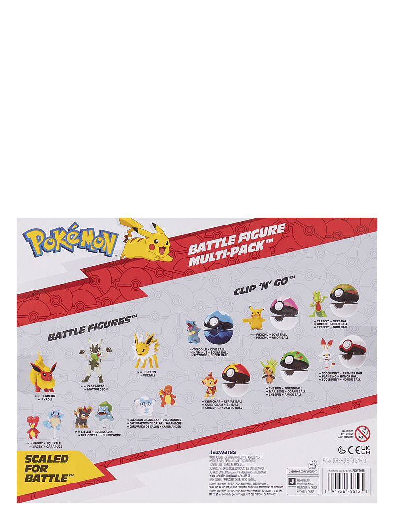 Pokemon - POKEMON BATTLE FIGURE 6 PK - hasarfígúrur - multi colour - 2