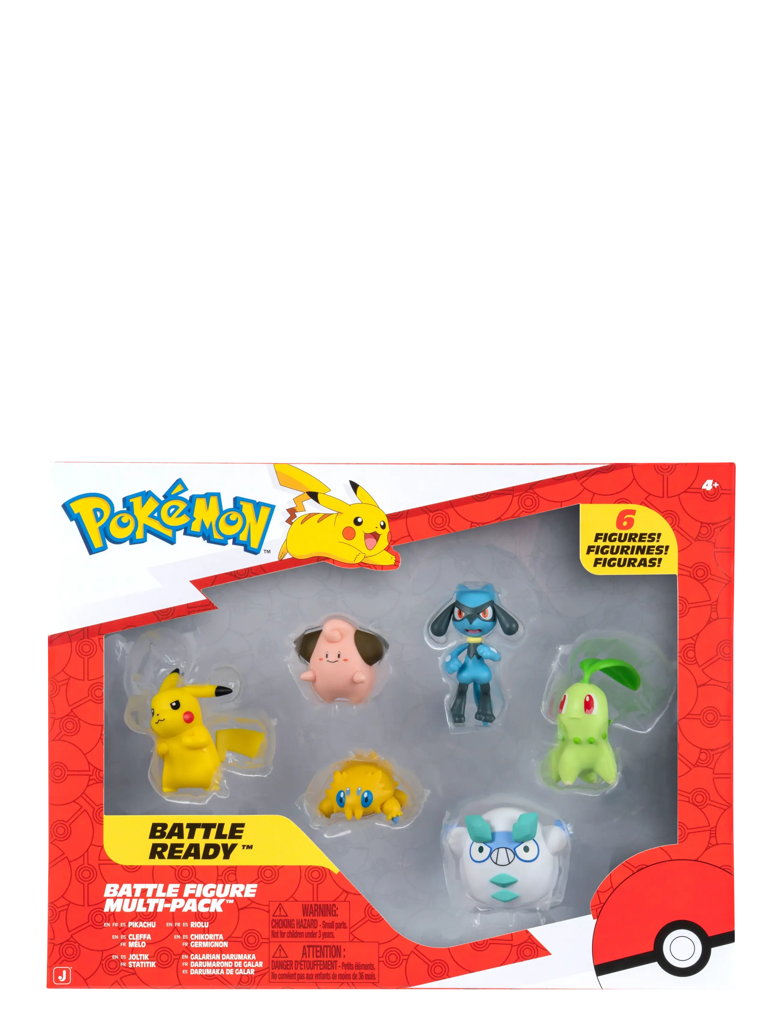 Pokemon Battle Figure 6 Pk, Børn, Action Figures, Multi/mønstret, Str: ONE SIZE