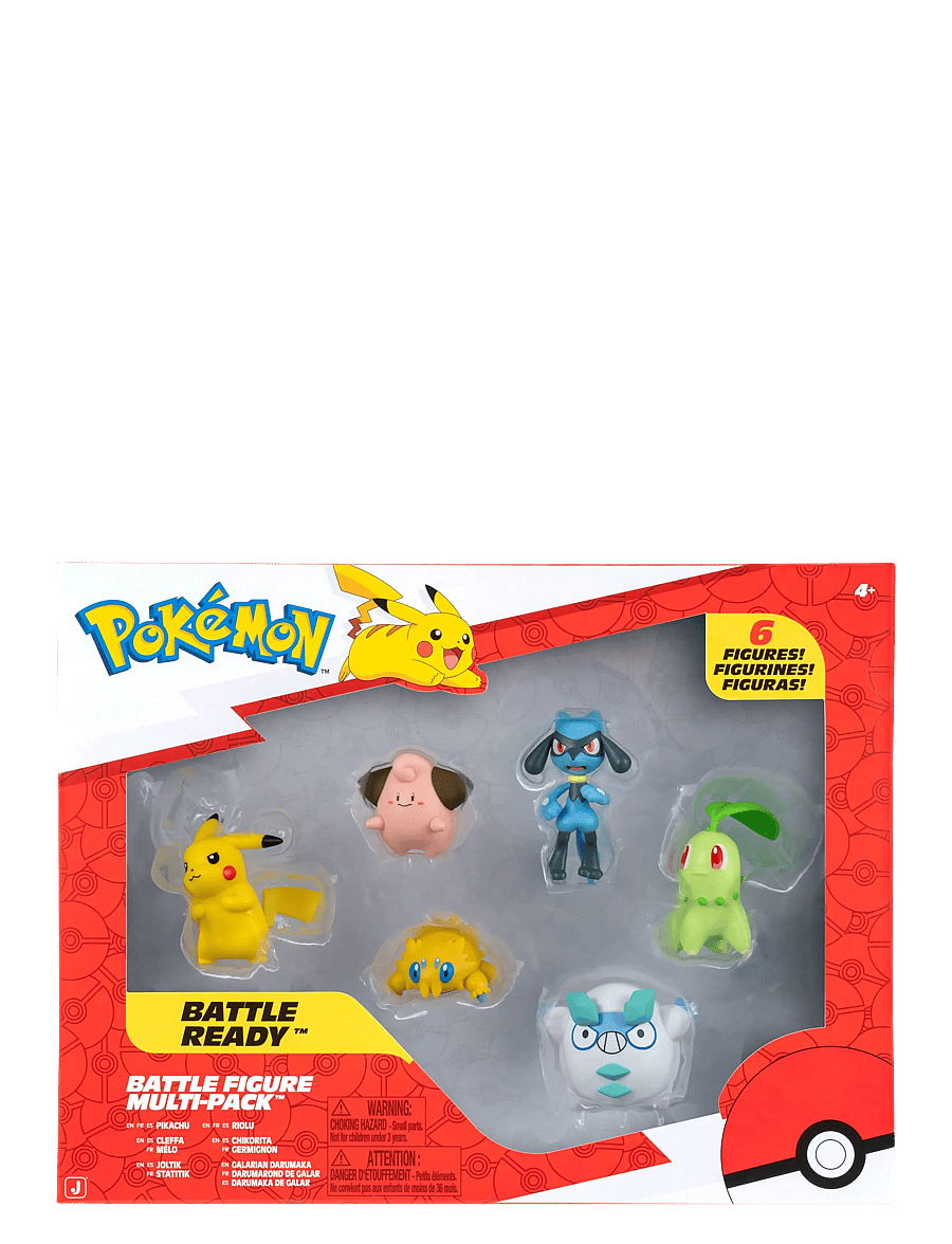 Pokemon - POKEMON BATTLE FIGURE 6 PK - actionfigurer - multi colour - 0