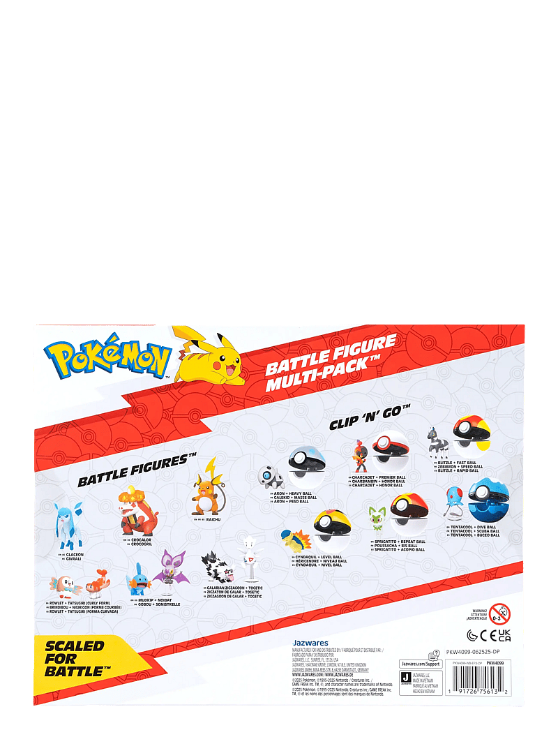 Proxy - POKEMON BATTLE FIGURE 6 PK - laveste priser - multi colour - 2