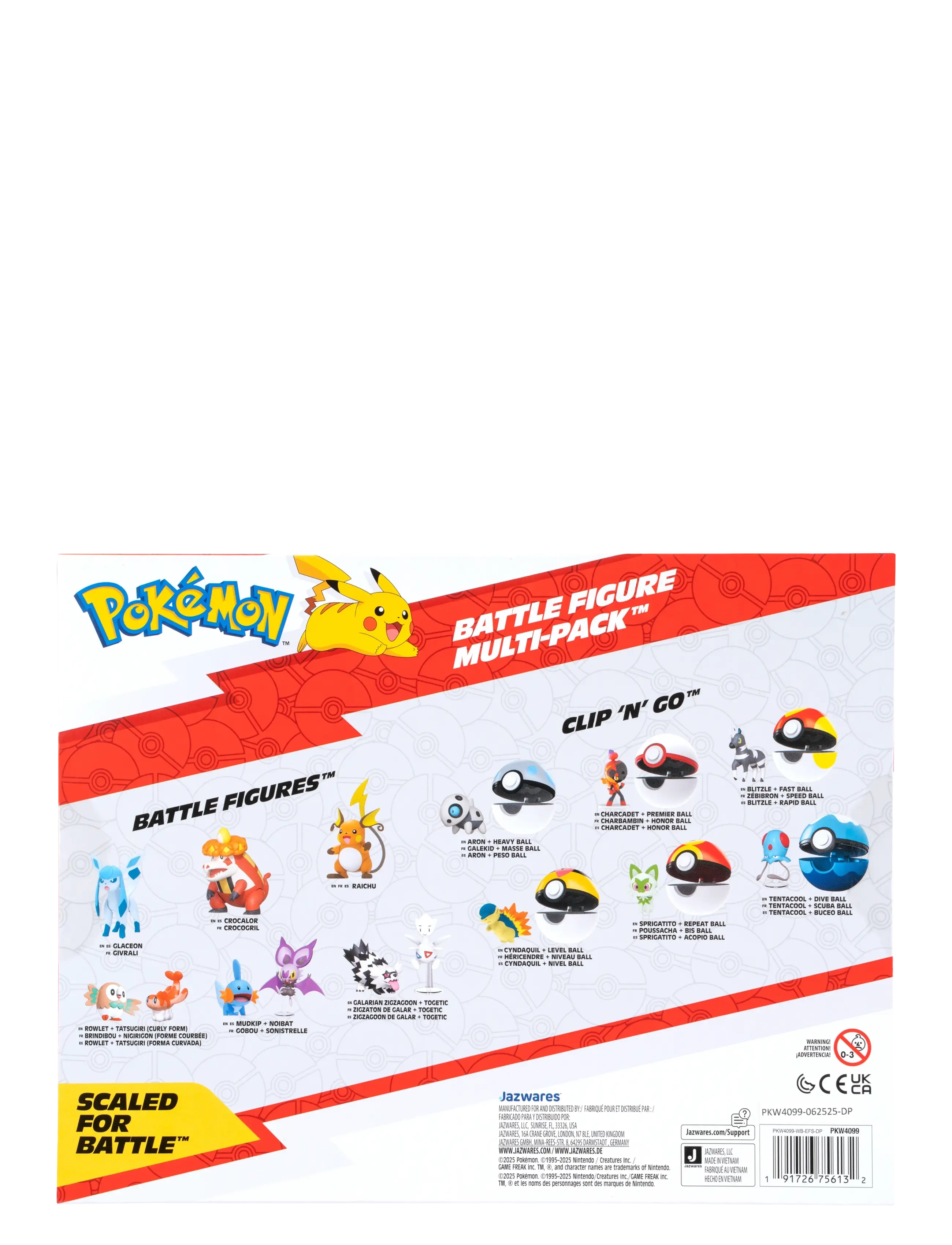 Pokemon - POKEMON BATTLE FIGURE 6 PK - actionfigurer - multi colour - 2
