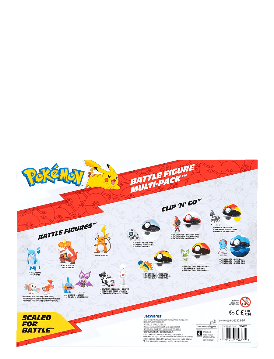 Pokemon - POKEMON BATTLE FIGURE 6 PK - actionfigurer - multi colour - 2