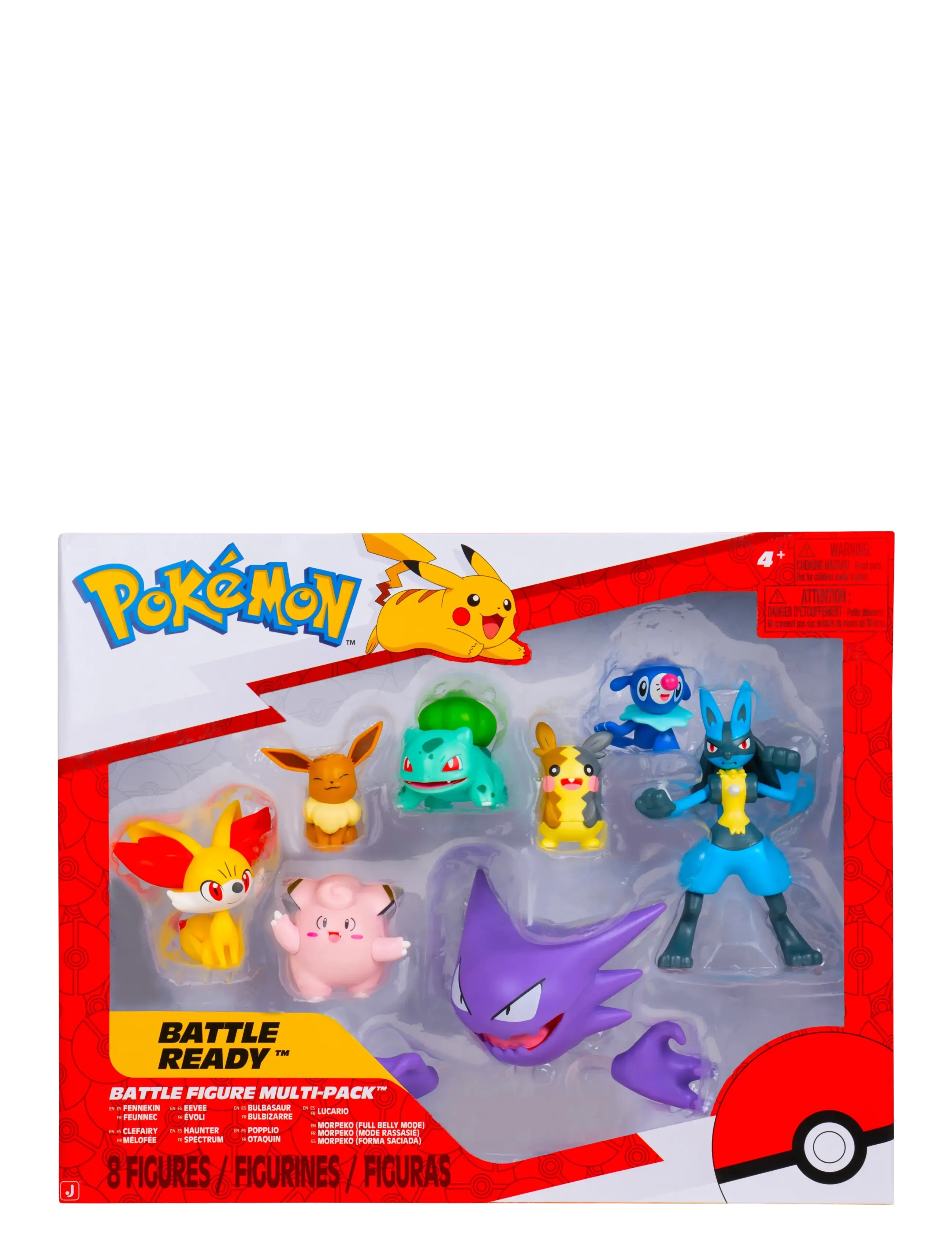Pokemon Pokemon Battle Figure 8 Pk, One Size, Multi/patterned, Legesæt Og Actionfigurer > Actionfigurer, Børn