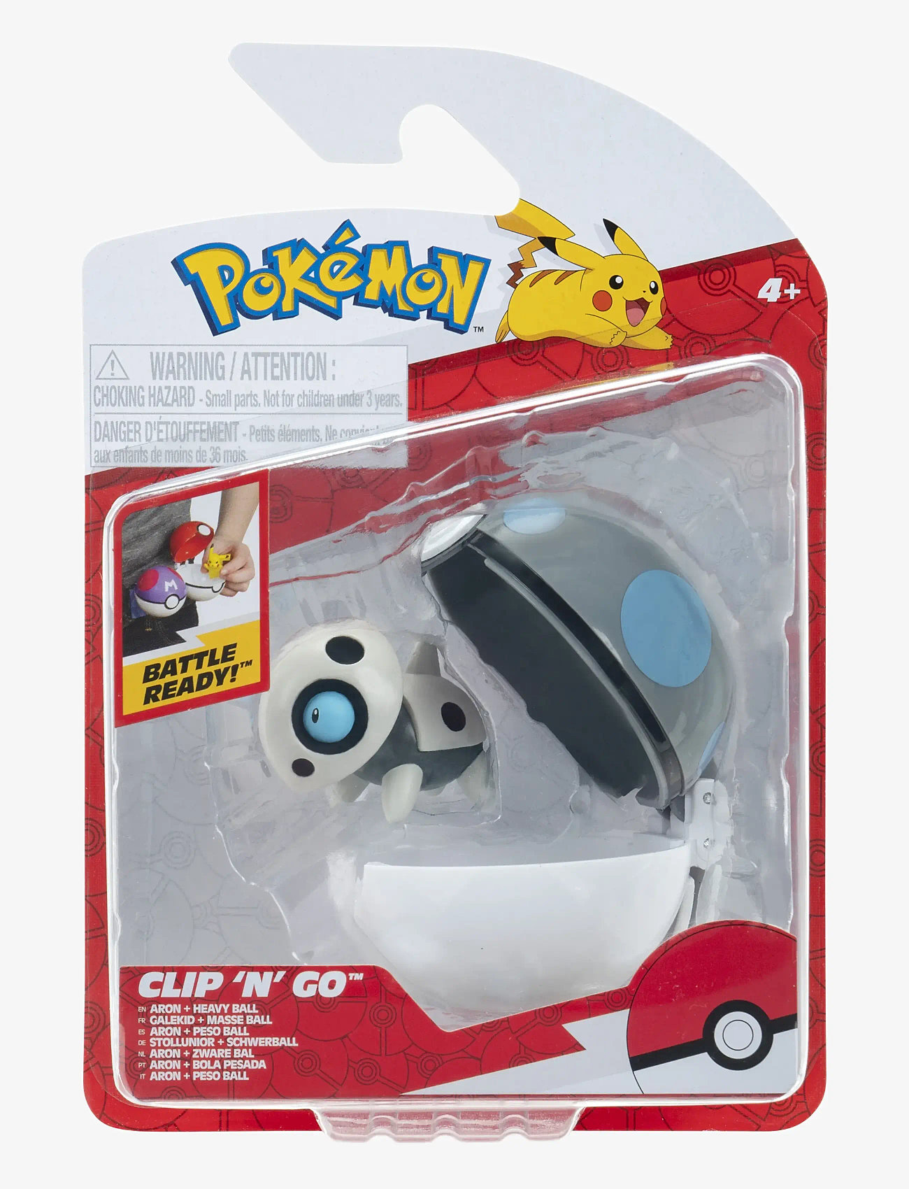 Pokemon - POKEMON CLIP N GO ARON W HEAVY BALL - actionfigurer - multi colour - 0