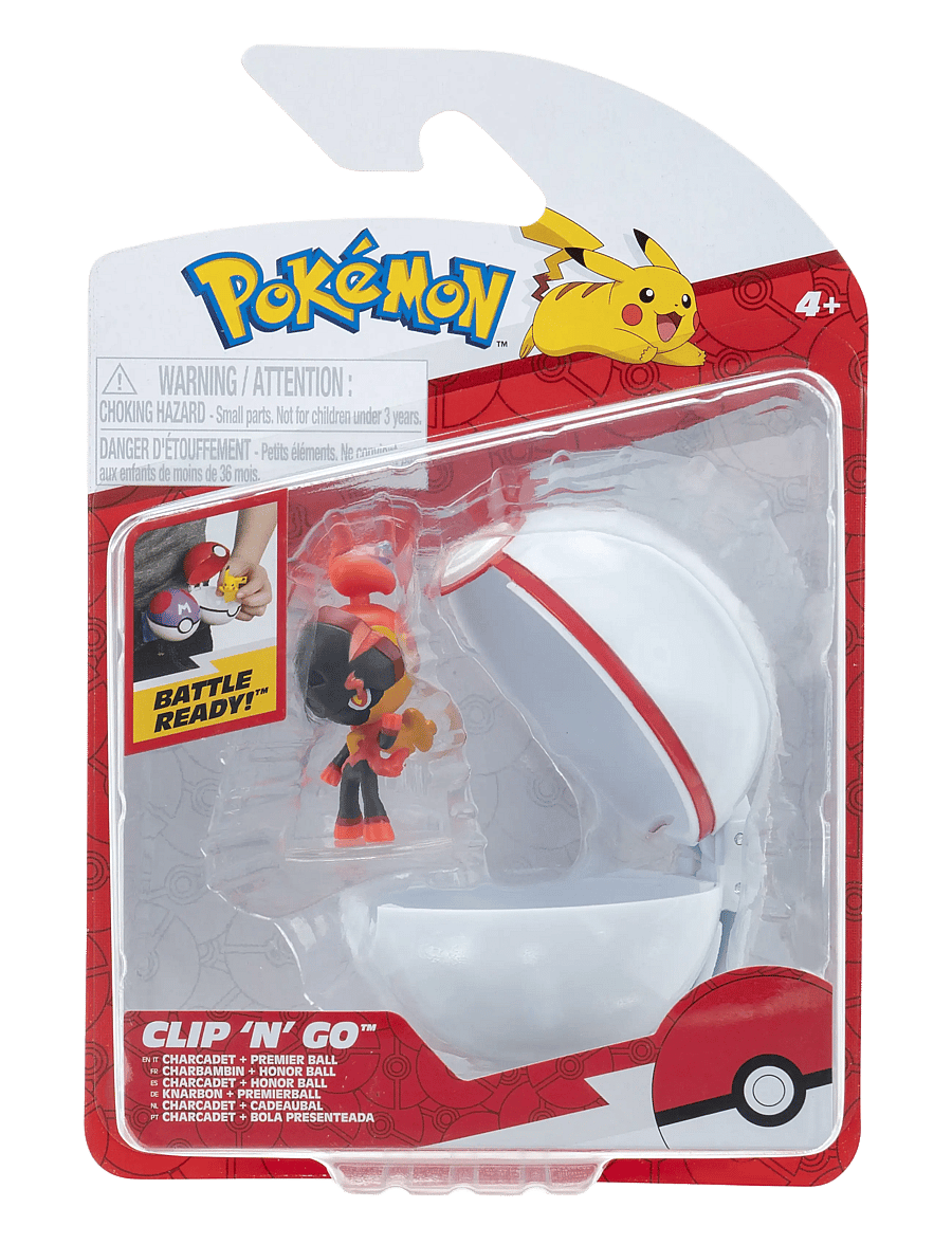 Pokemon - POKEMON CLIP N GO CHARCADET W PREMIER BALL - hasarfígúrur - multi colour - 0