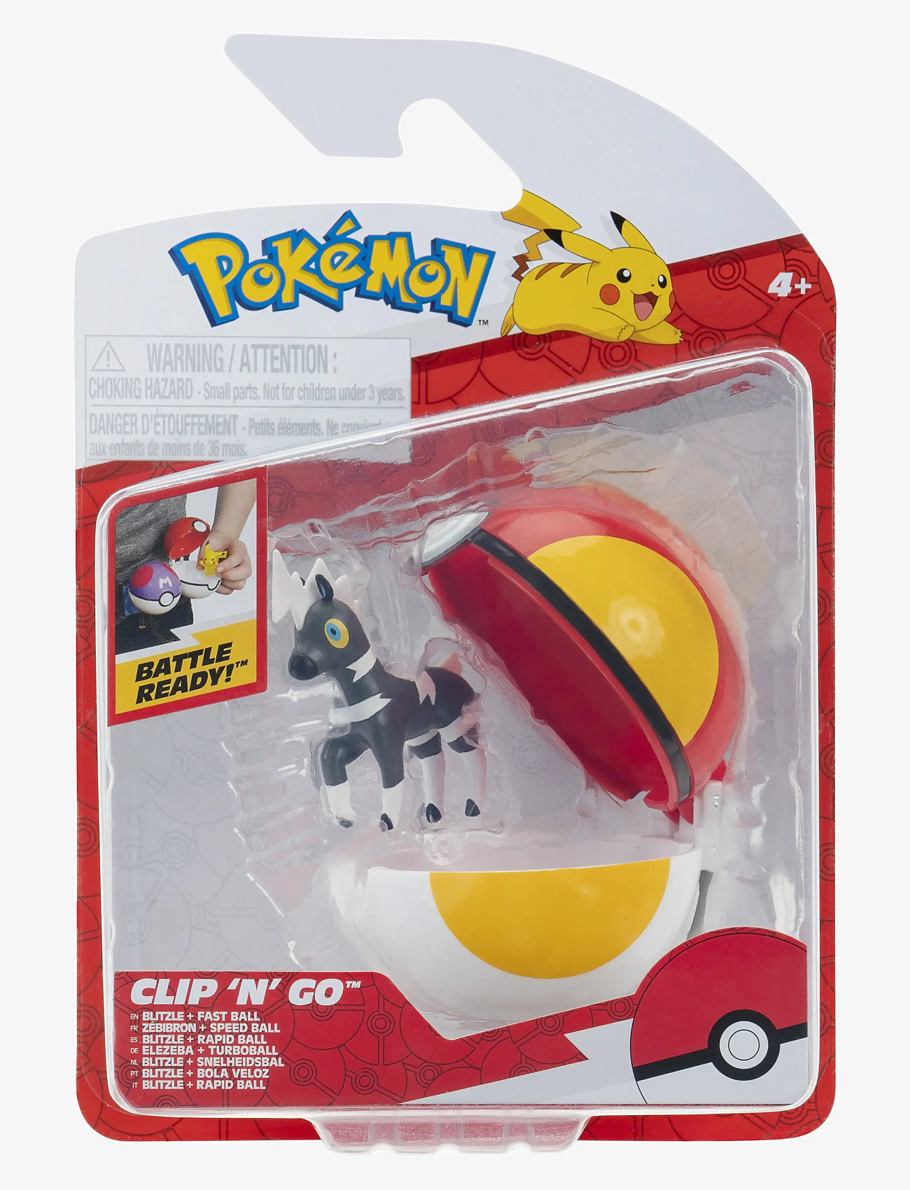 Pokemon - POKEMON CLIP N GO BLITZLE W FAST BALL - hasarfígúrur - multi colour - 0