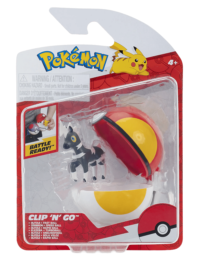 Pokemon - POKEMON CLIP N GO BLITZLE W FAST BALL - hasarfígúrur - multi colour - 0