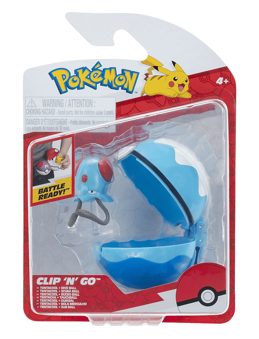 Proxy - POKEMON CLIP N GO TENTACOOL W DIVE BALL - lowest prices - multi colour - 0