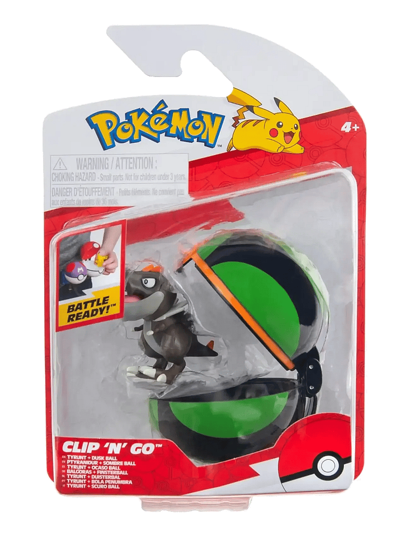 Pokemon - POKEMON CLIP N GO TYRUNT WITH DUSK BALL - lekset - multi colour - 0
