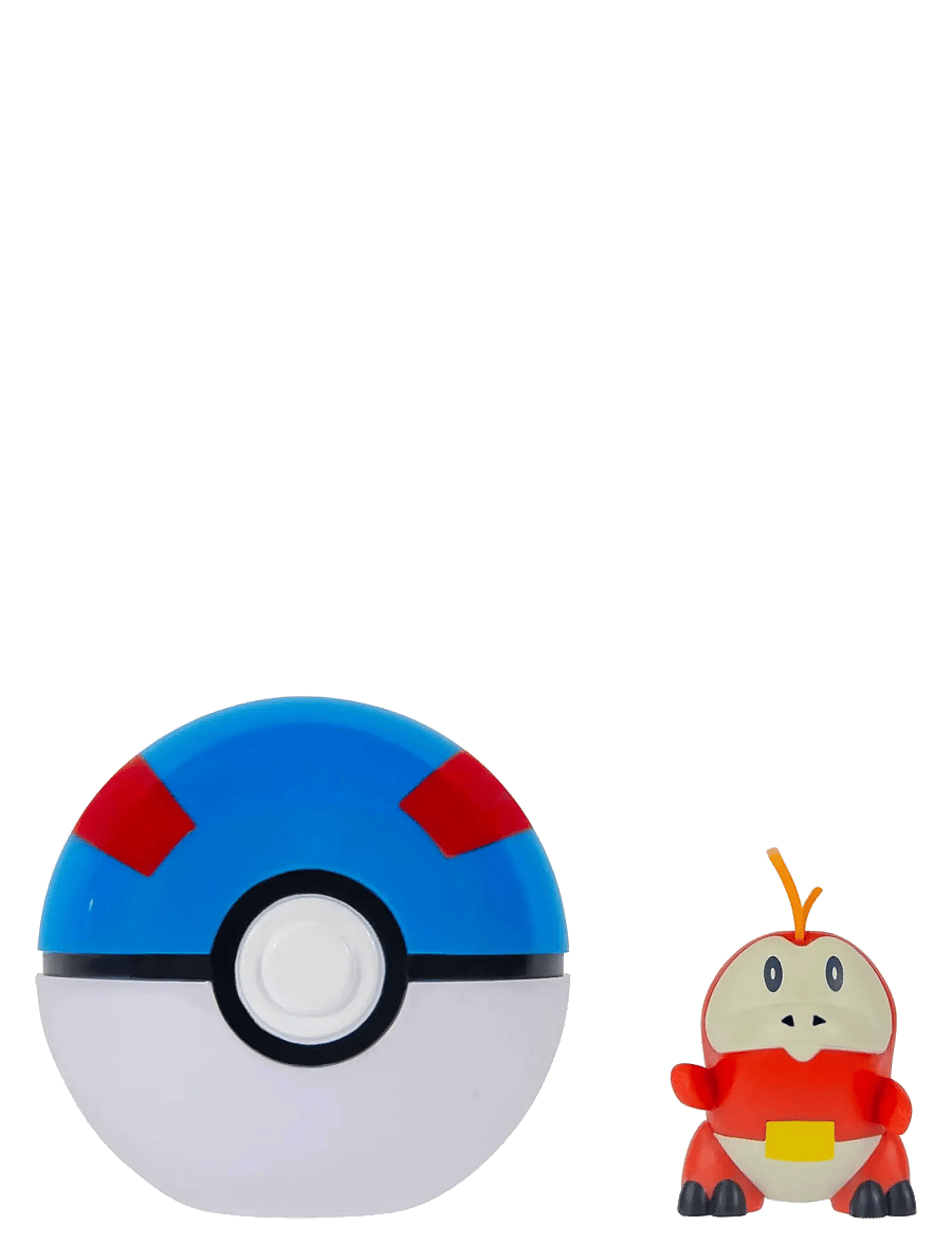 Pokemon - POKEMON CLIP N GO FUECOCO WITH GREAT BALL - legesæt - multi colour - 2