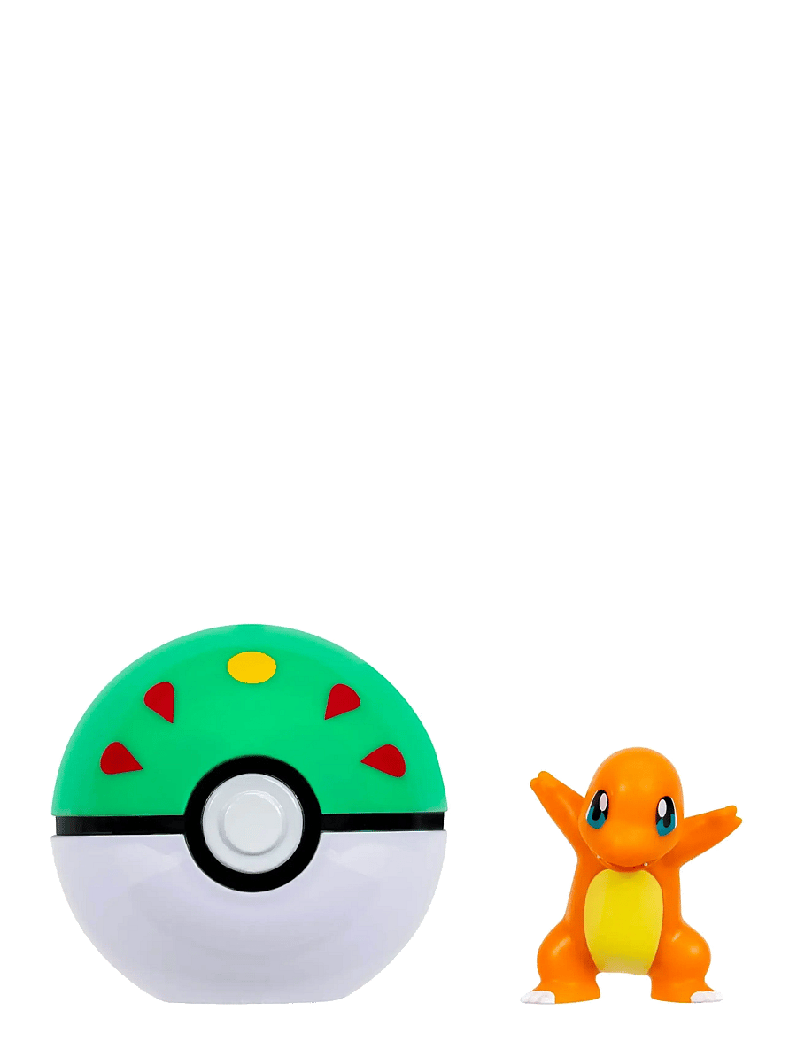 Pokemon - POKEMON CLIP N GO CHARMANDER WITH FRIEND BALL - kvikmynda- og ævintýrapersónur - multi colour - 1