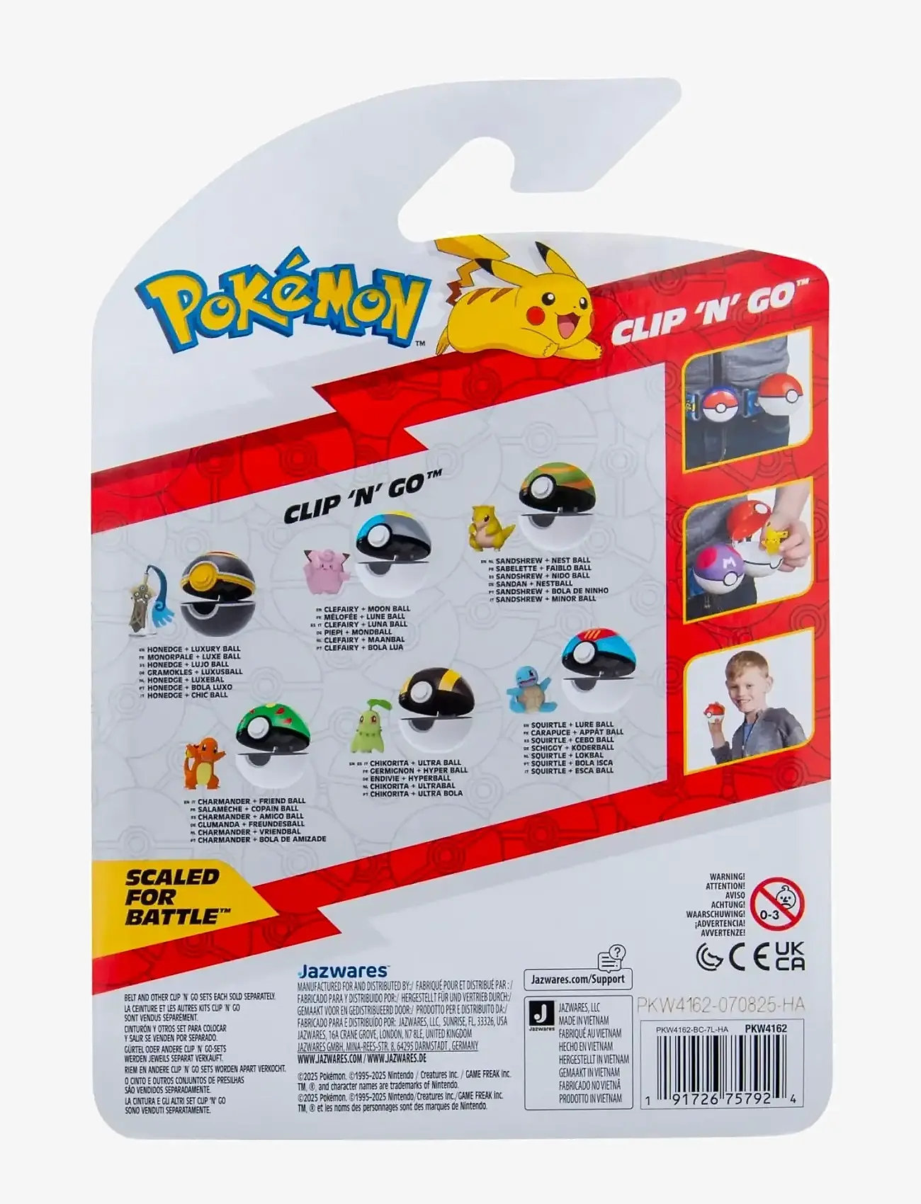 Pokemon - POKEMON CLIP N GO CHARMANDER WITH FRIEND BALL - film- & eventyrsfigurer - multi colour - 2