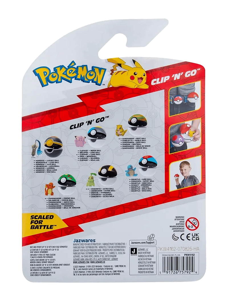 Pokemon - POKEMON CLIP N GO CHARMANDER WITH FRIEND BALL - film- & eventyrsfigurer - multi colour - 2