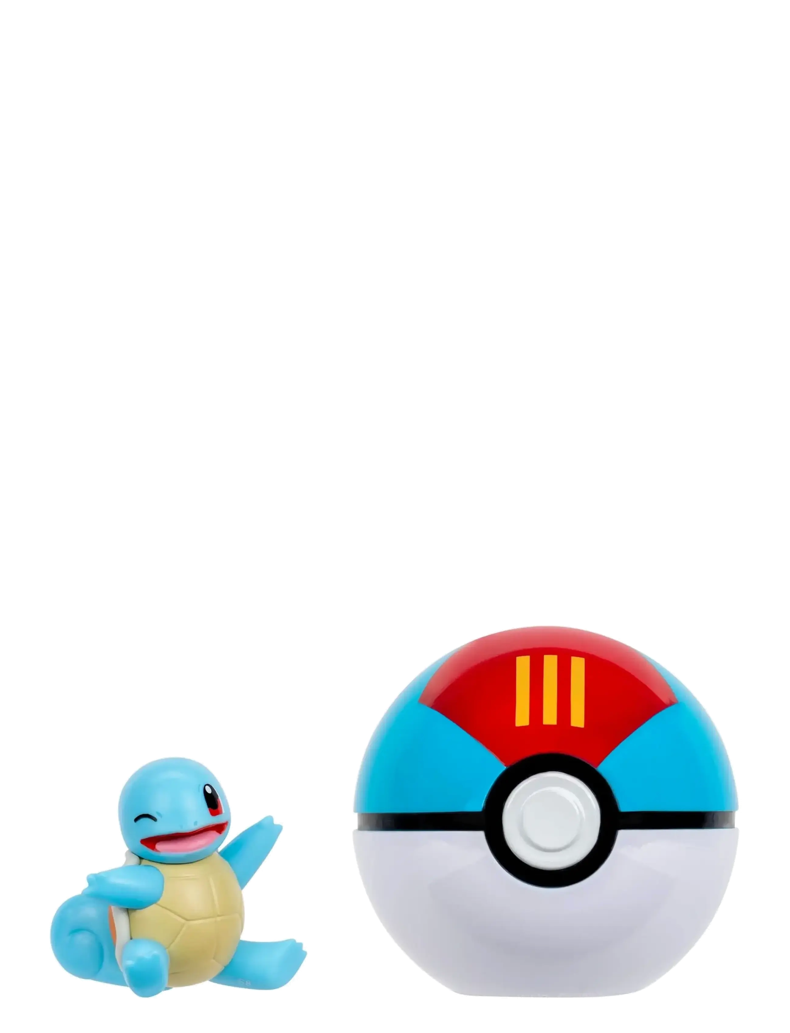 Pokemon - POKEMON CLIP N GO SQUIRTLE WITH LURE BALL - lekset - multi colour - 1