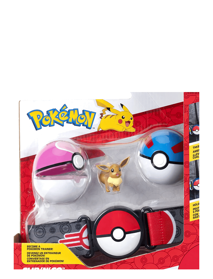 Pokemon - POKEMON CLIP N GO BELT SET EEVEE - legesæt - multi colour - 0