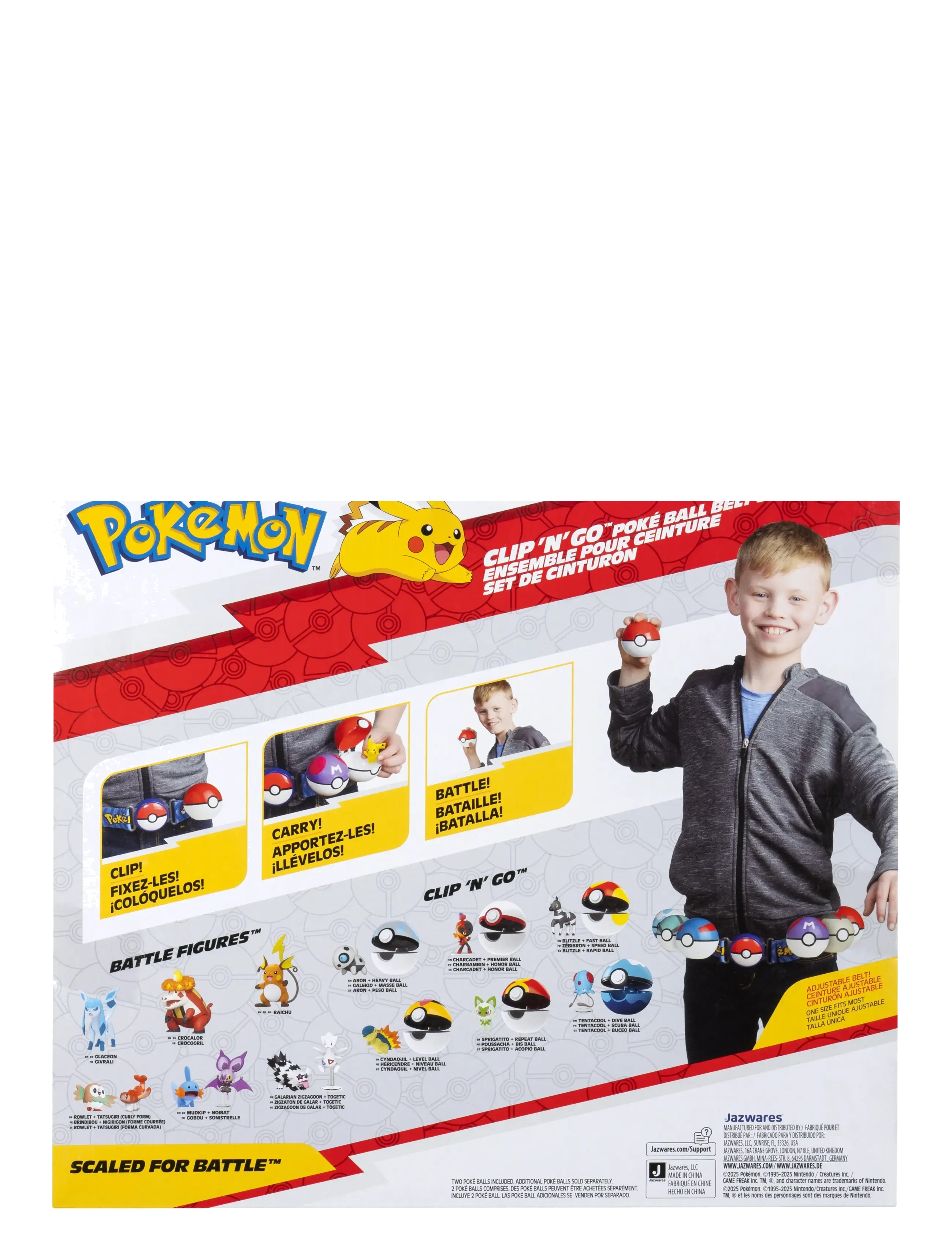 Pokemon - POKEMON CLIP N GO BELT SET EEVEE - legesæt - multi colour - 1