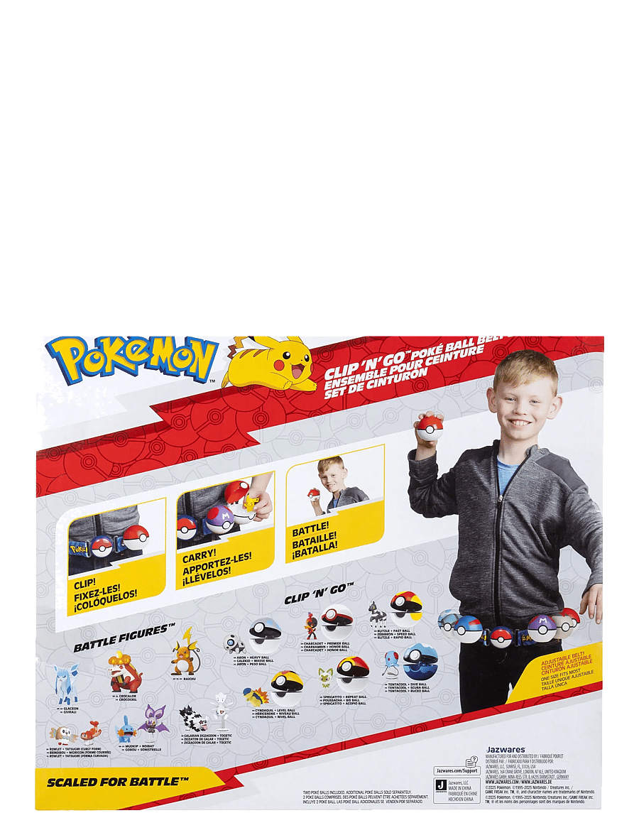 Pokemon - POKEMON CLIP N GO BELT SET EEVEE - legesæt - multi colour - 1