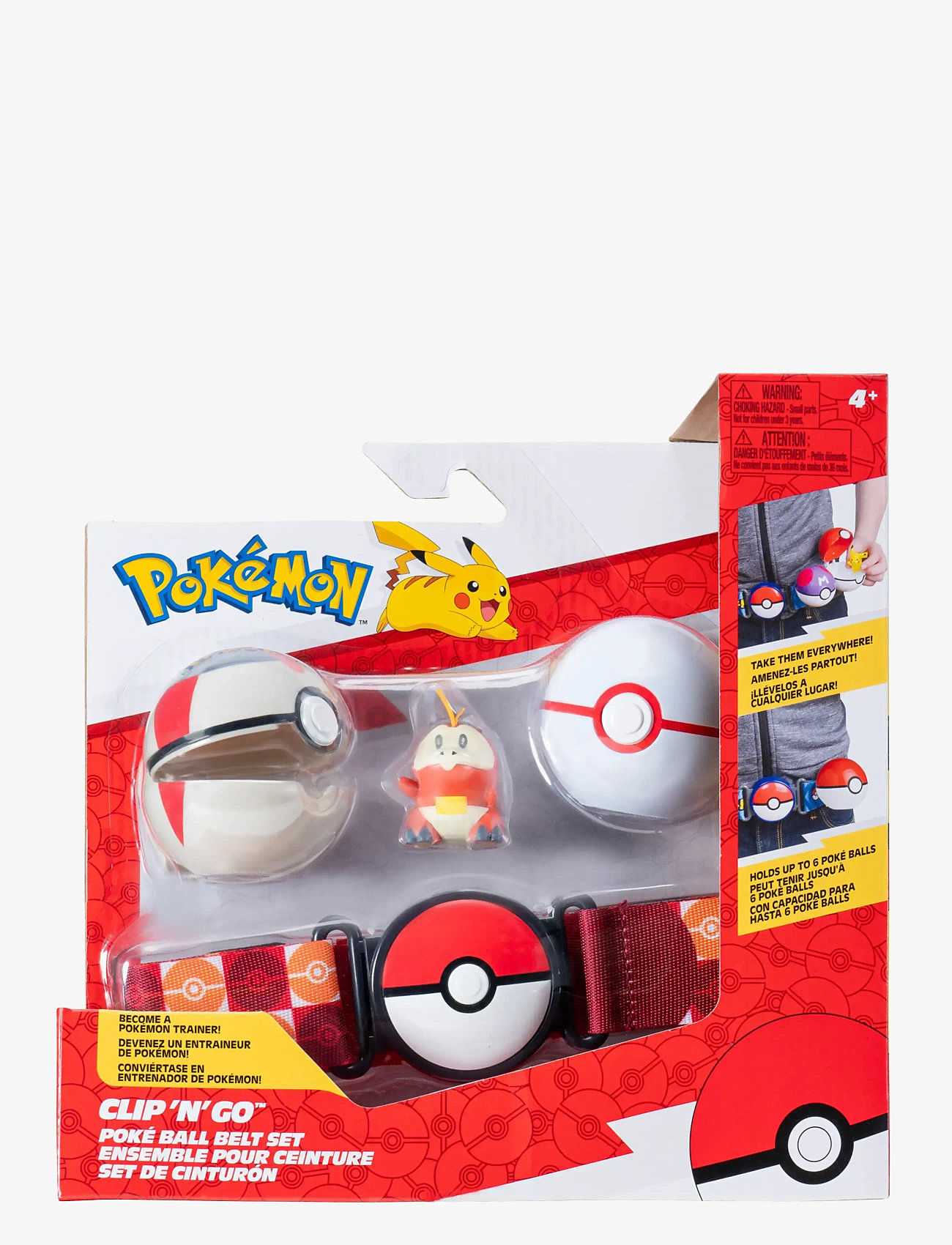 Pokemon - POKEMON CLIP N GO BELT SET FUECOCO - film- & eventyrsfigurer - multi colour - 0