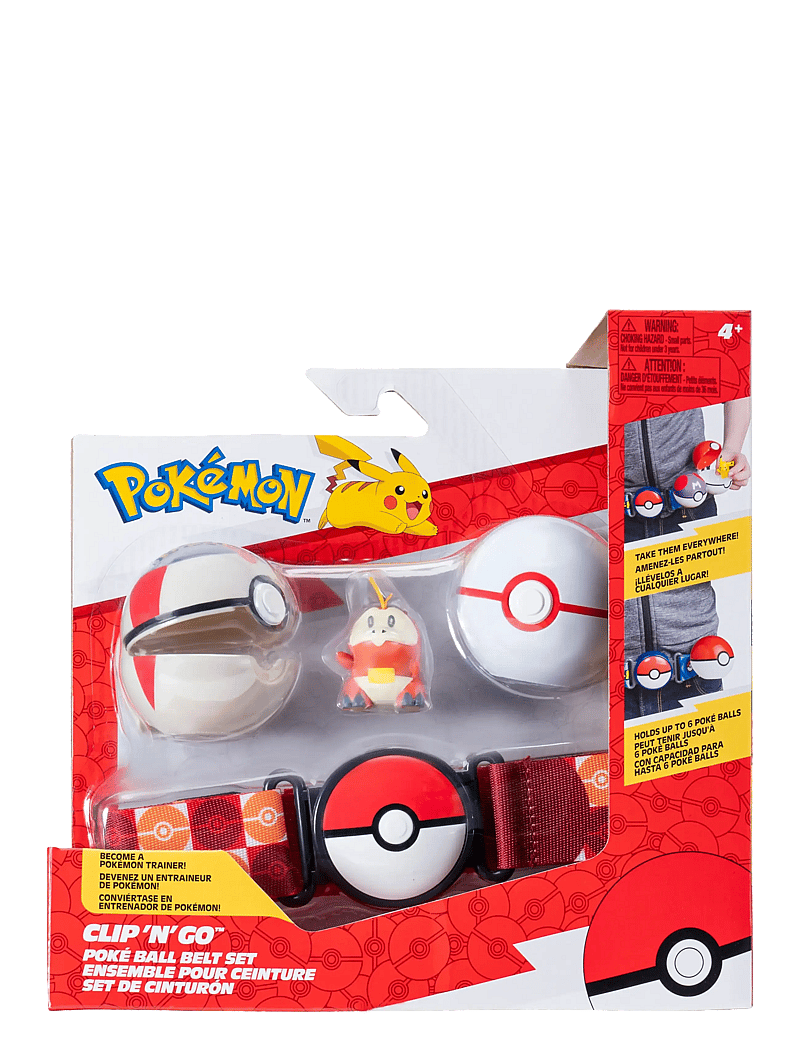Pokemon - POKEMON CLIP N GO BELT SET FUECOCO - film- & eventyrsfigurer - multi colour - 0