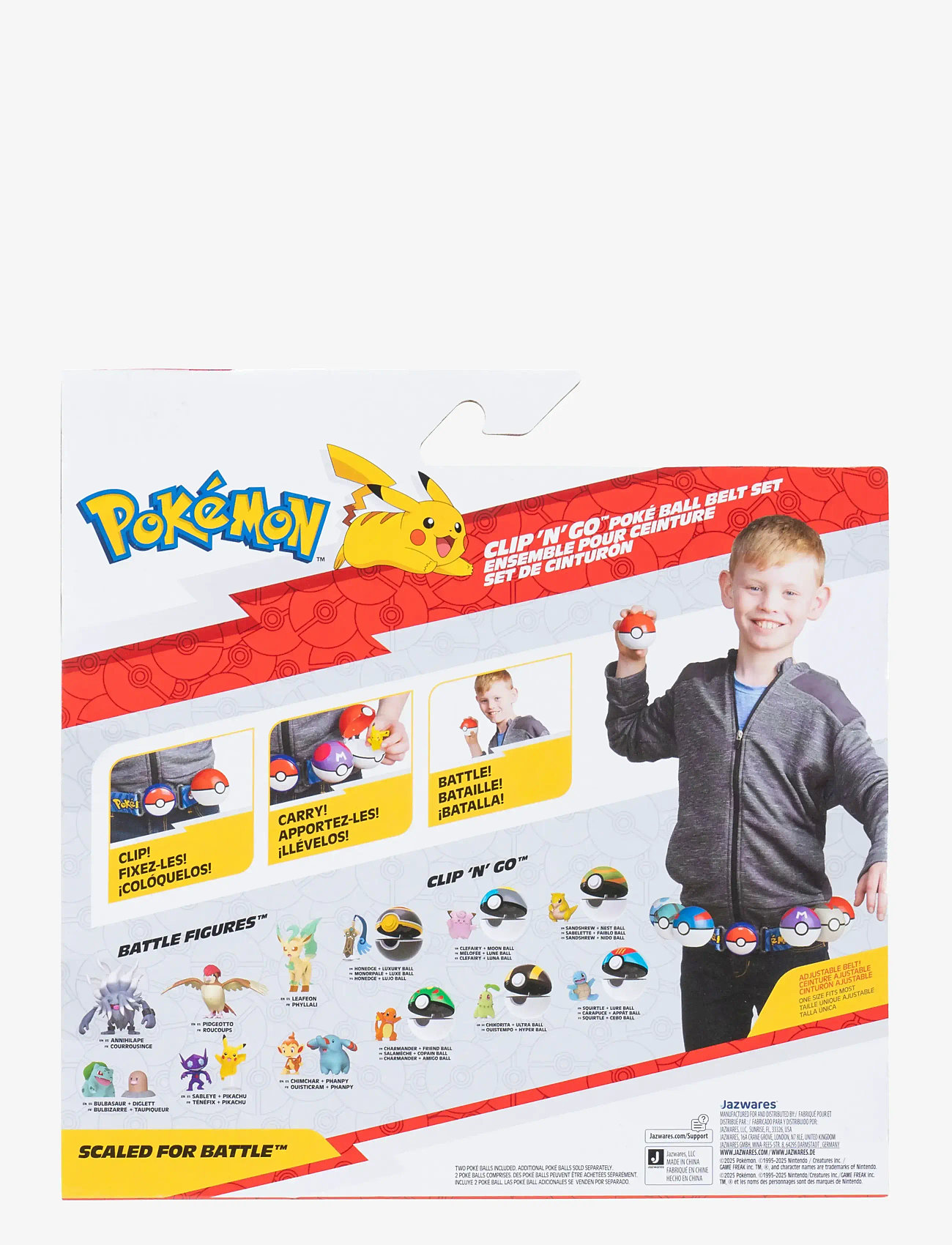 Pokemon - POKEMON CLIP N GO BELT SET FUECOCO - film- & eventyrsfigurer - multi colour - 2