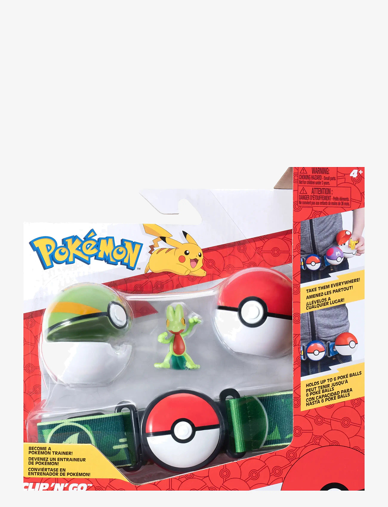 Pokemon - POKEMON CLIP N GO BELT SET TREECKO - film & sagofigurer - multi colour - 0
