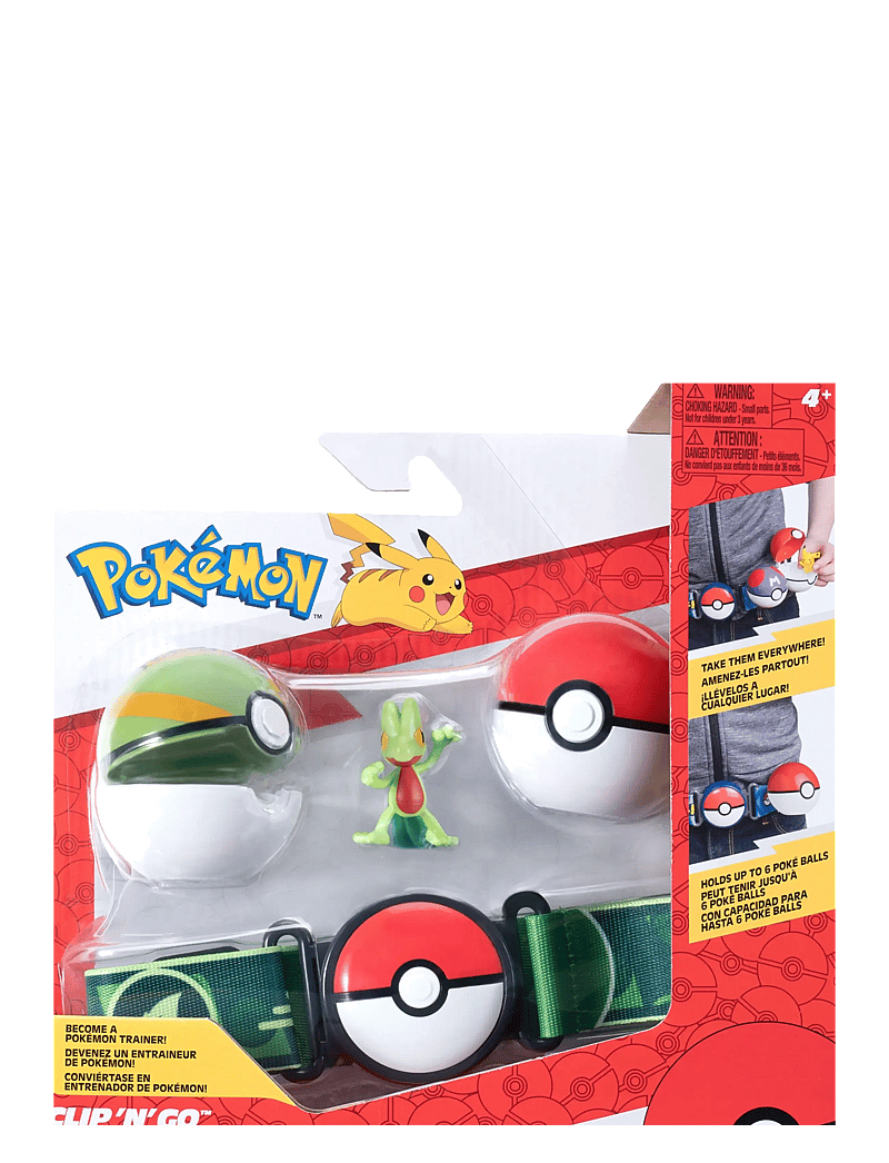 Pokemon - POKEMON CLIP N GO BELT SET TREECKO - film & sagofigurer - multi colour - 0
