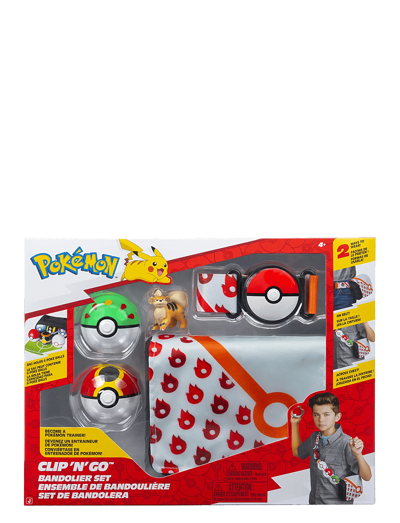 Pokemon - POKEMON CLIP N GO BANDOLIER SET GROWLITHE - legesæt - multi colour - 0