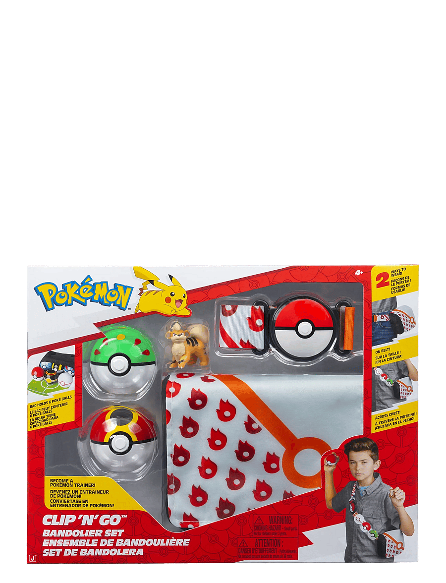 Pokemon - POKEMON CLIP N GO BANDOLIER SET GROWLITHE - legesæt - multi colour - 0