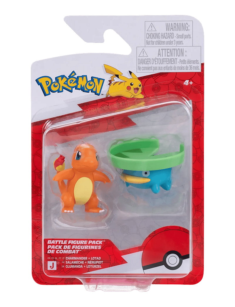 Pokemon - POKEMON BATTLE FIGURE LOTAD/CHARMANDER - actionfigurer - multi colour - 0