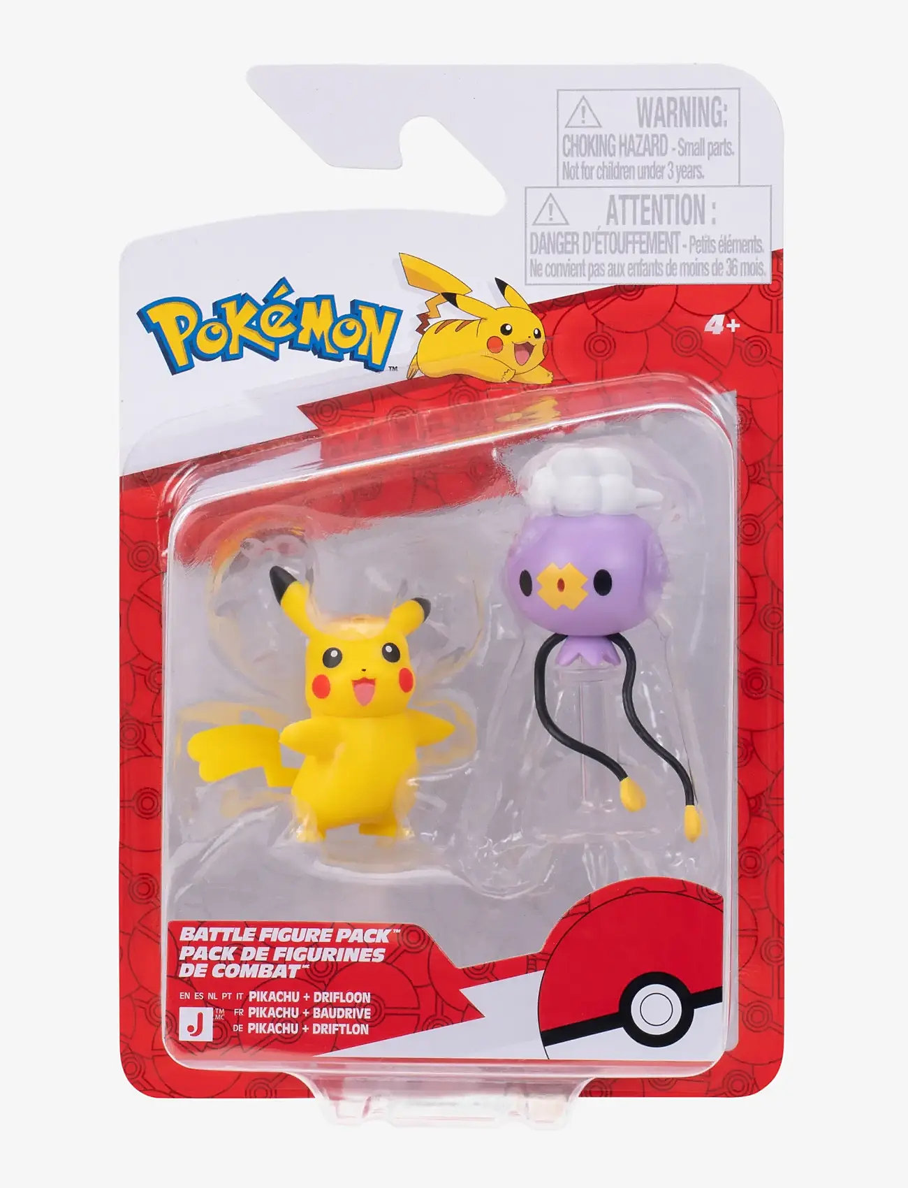 Pokemon - POKEMON BATTLE FIGURE DRIFLOON/PIKACHU - action figures - multi colour - 0