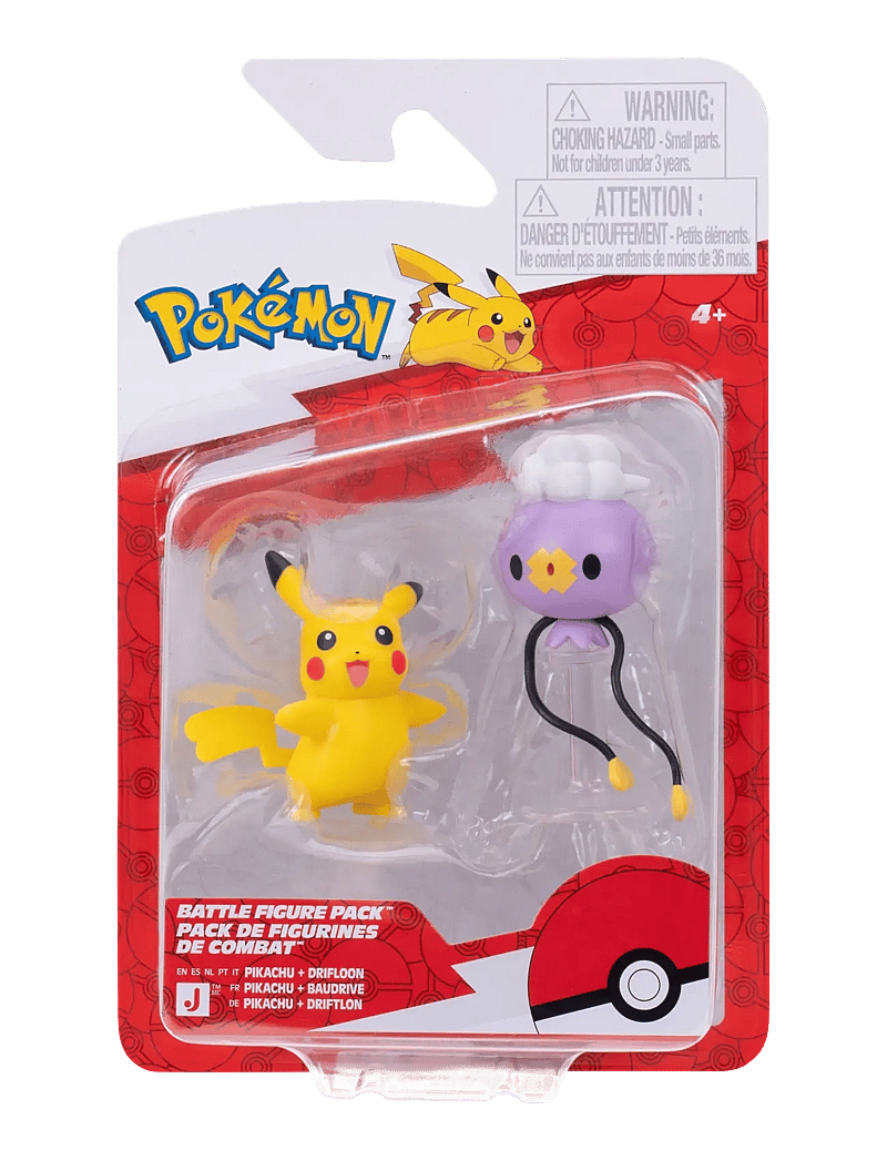 Pokemon - POKEMON BATTLE FIGURE DRIFLOON/PIKACHU - action figures - multi colour - 0