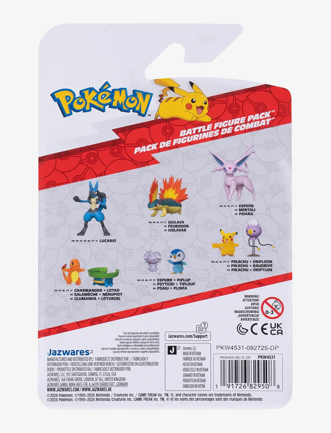 Pokemon - POKEMON BATTLE FIGURE DRIFLOON/PIKACHU - action figures - multi colour - 1