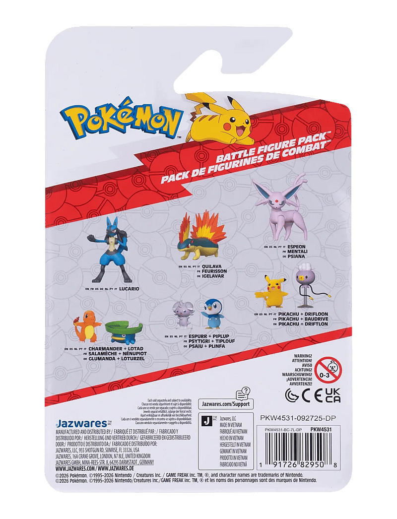 Pokemon - POKEMON BATTLE FIGURE DRIFLOON/PIKACHU - action figures - multi colour - 1
