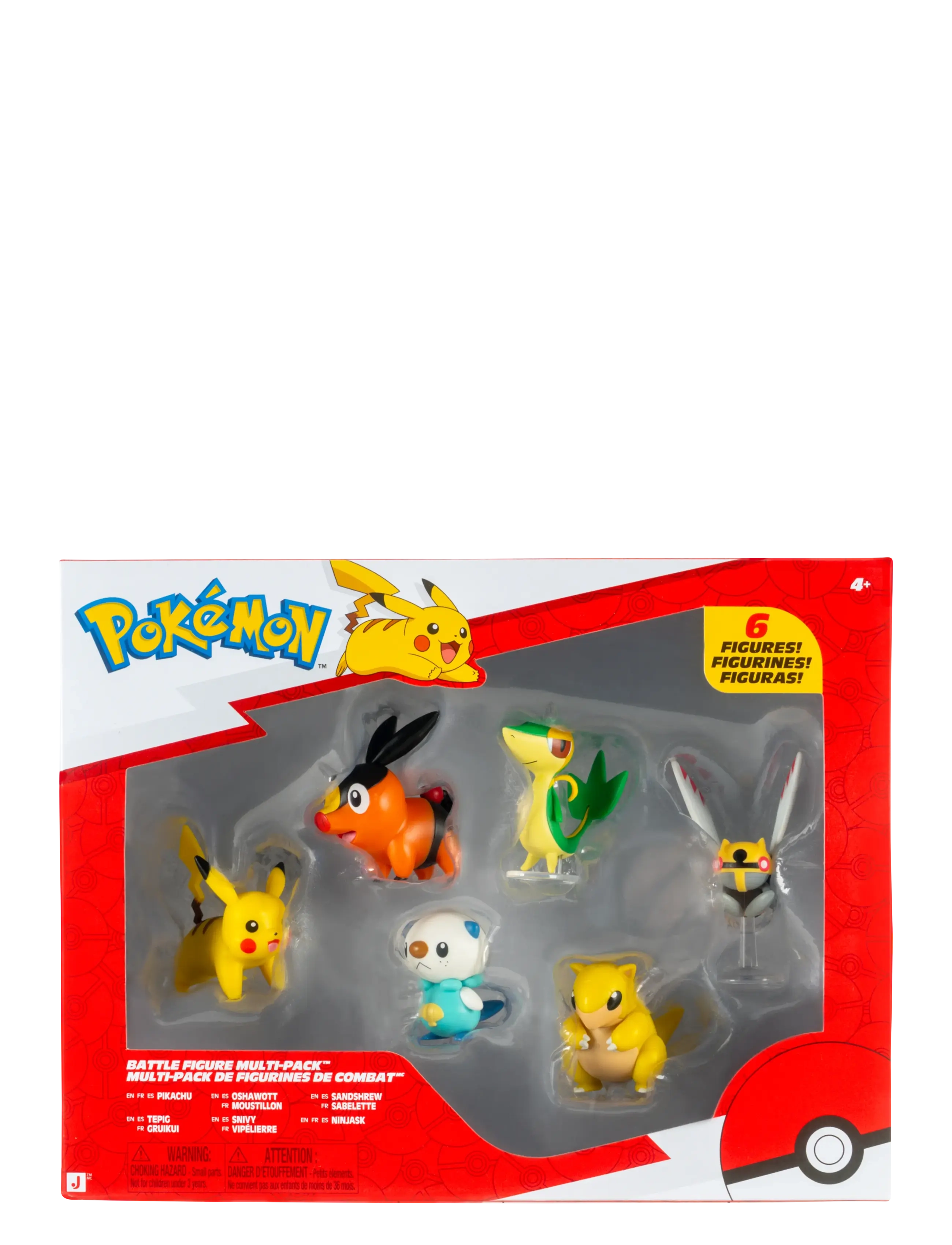 Pokemon Battle Figure 6 Pk, Børn, Action Figures, Gul, Str: ONE SIZE