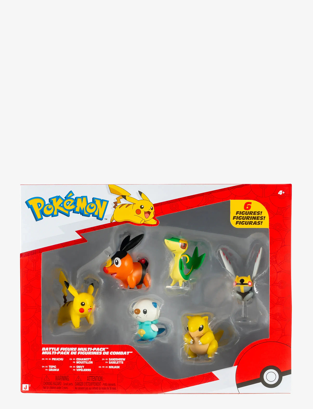 Pokemon - POKEMON BATTLE FIGURE 6 PK - actionfigurer - multi colour - 0