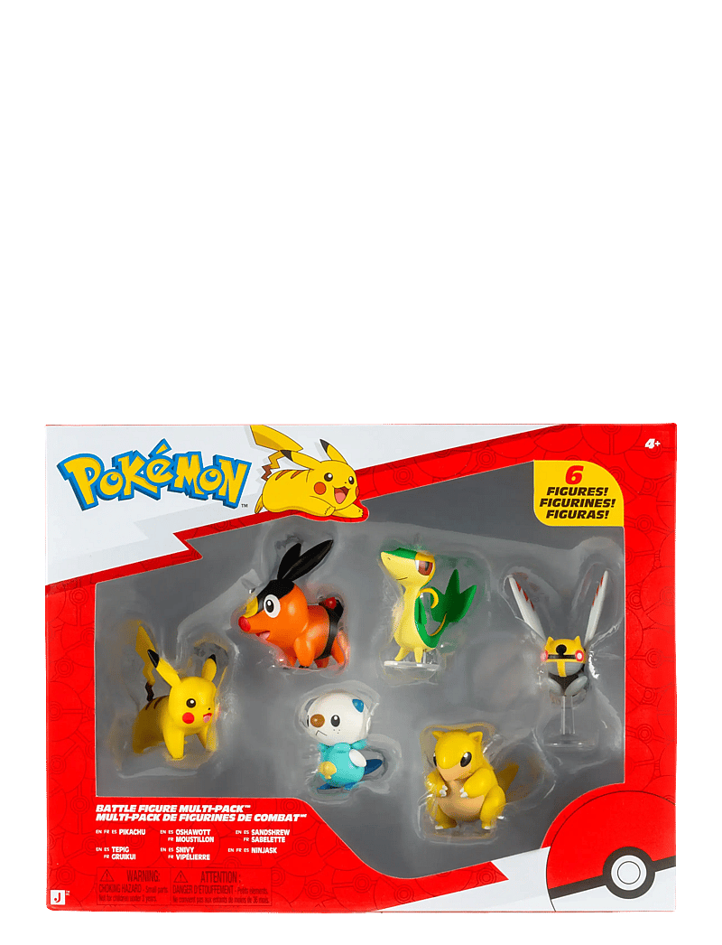 Pokemon - POKEMON BATTLE FIGURE 6 PK - actionfigurer - multi colour - 0