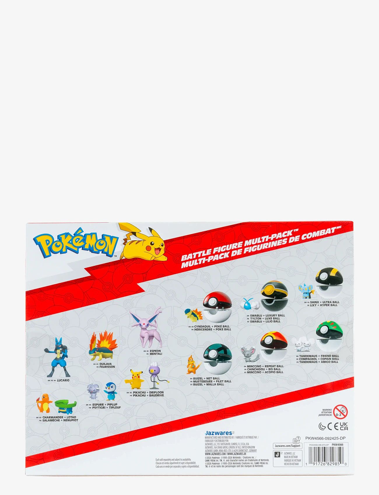 Pokemon - POKEMON BATTLE FIGURE 6 PK - actionfigurer - multi colour - 1