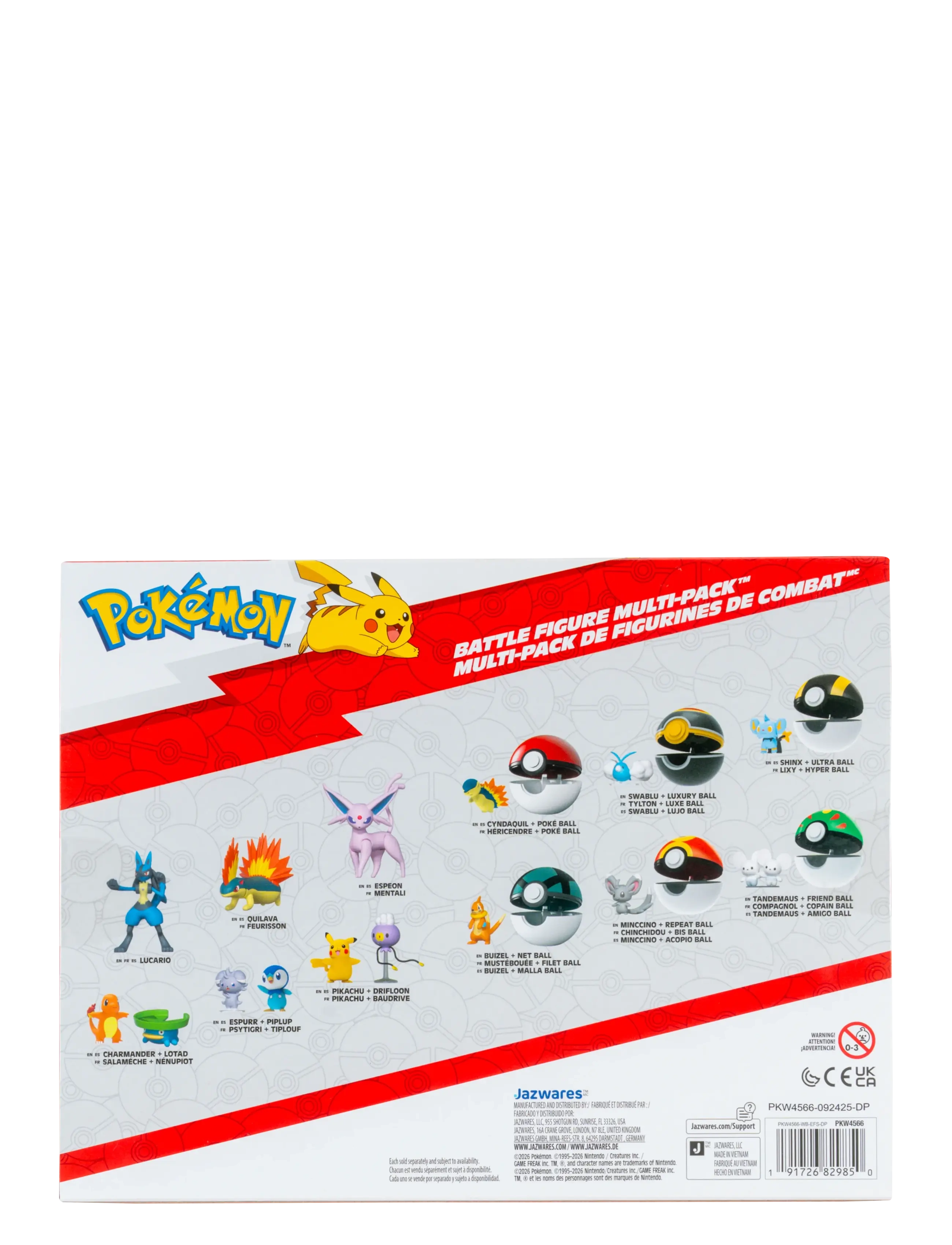Pokemon - POKEMON BATTLE FIGURE 6 PK - actionfigurer - multi colour - 1