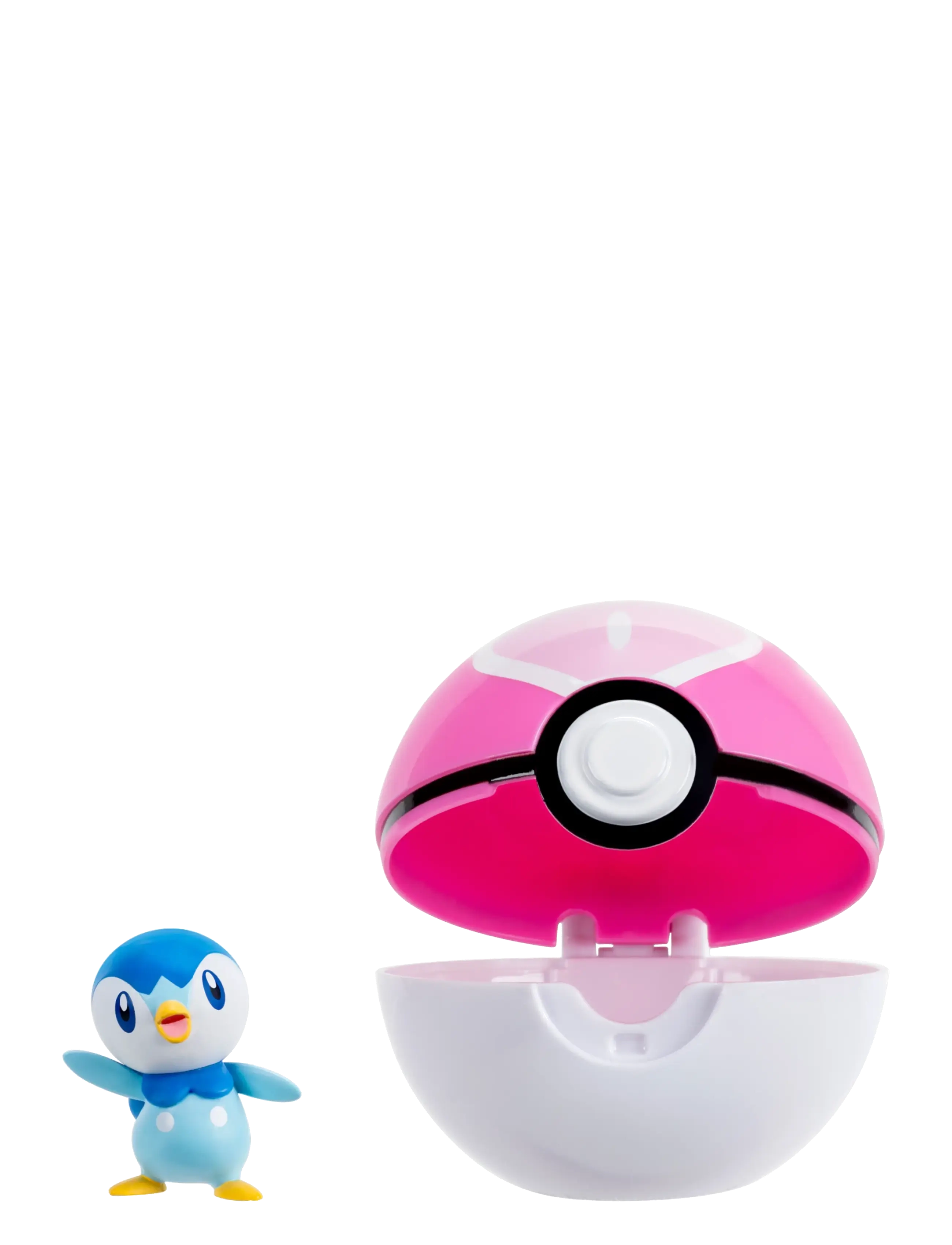 Pokemon - POKEMON CLIP N GO PIPLUP WITH LOVE BALL - lekset - multi colour - 2