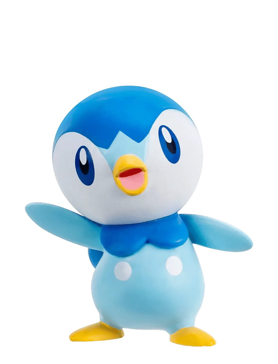 Pokemon - POKEMON CLIP N GO PIPLUP WITH LOVE BALL - lekset - multi colour - 3